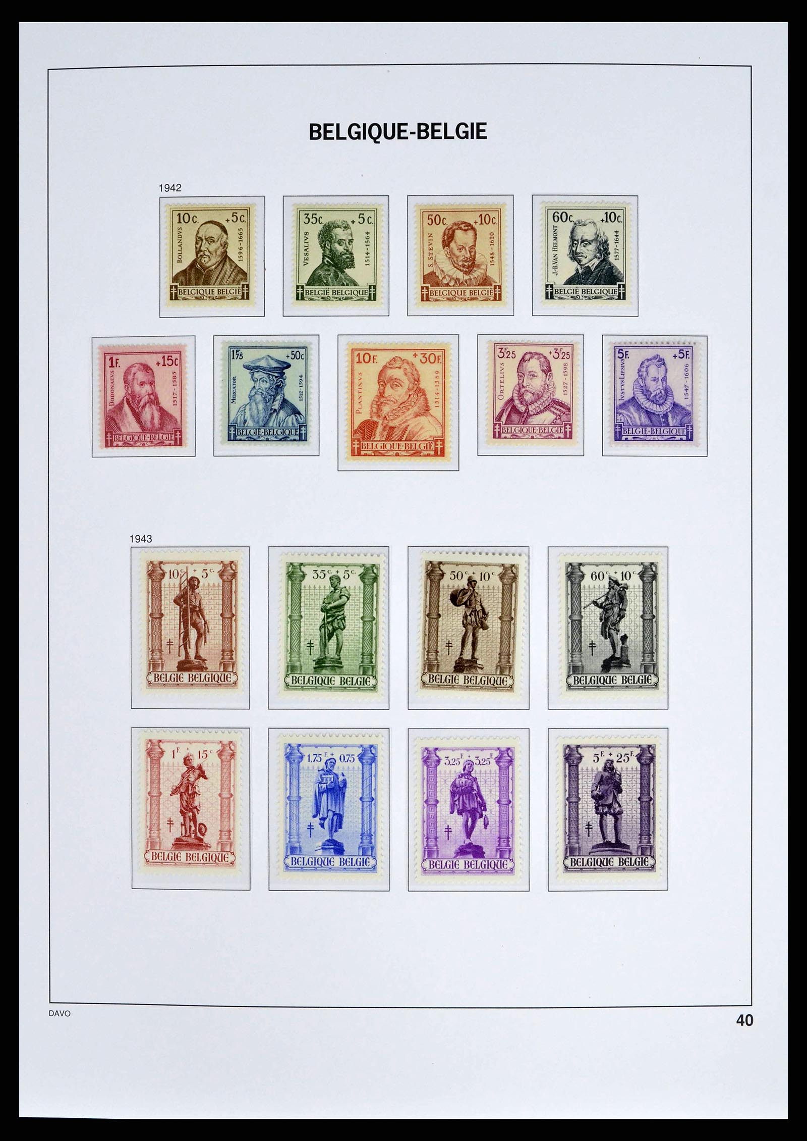 38525 0037 - Stamp collection 38525 Belgium 1911-1961.