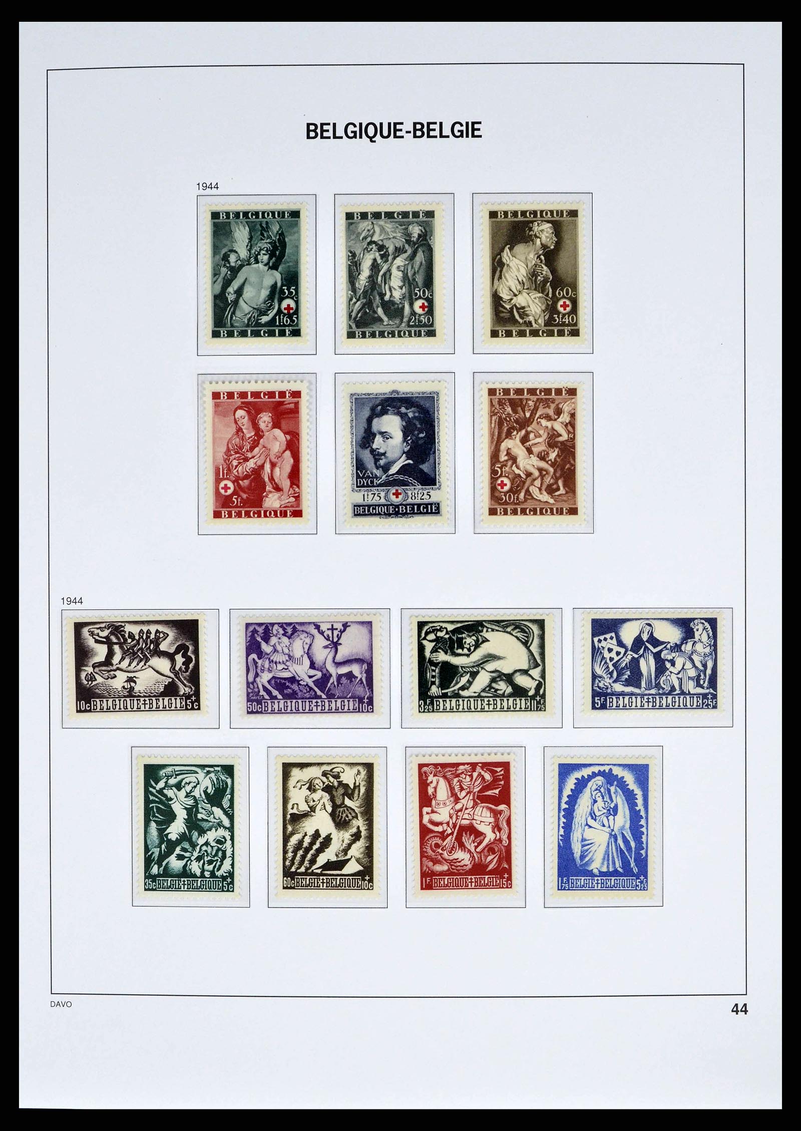 38525 0041 - Postzegelverzameling 38525 België 1911-1961.