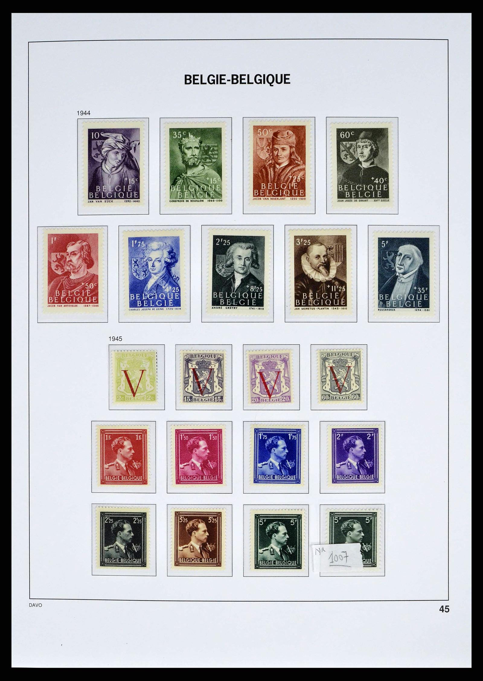 38525 0042 - Stamp collection 38525 Belgium 1911-1961.