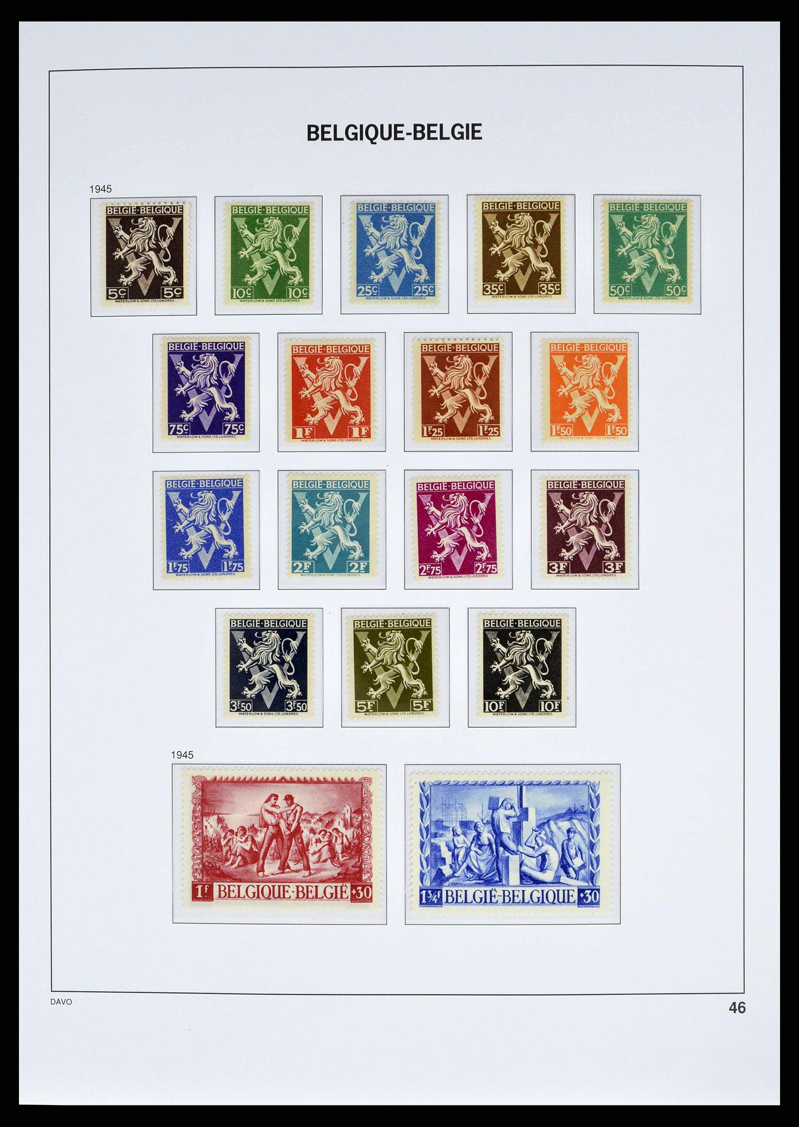 38525 0043 - Stamp collection 38525 Belgium 1911-1961.