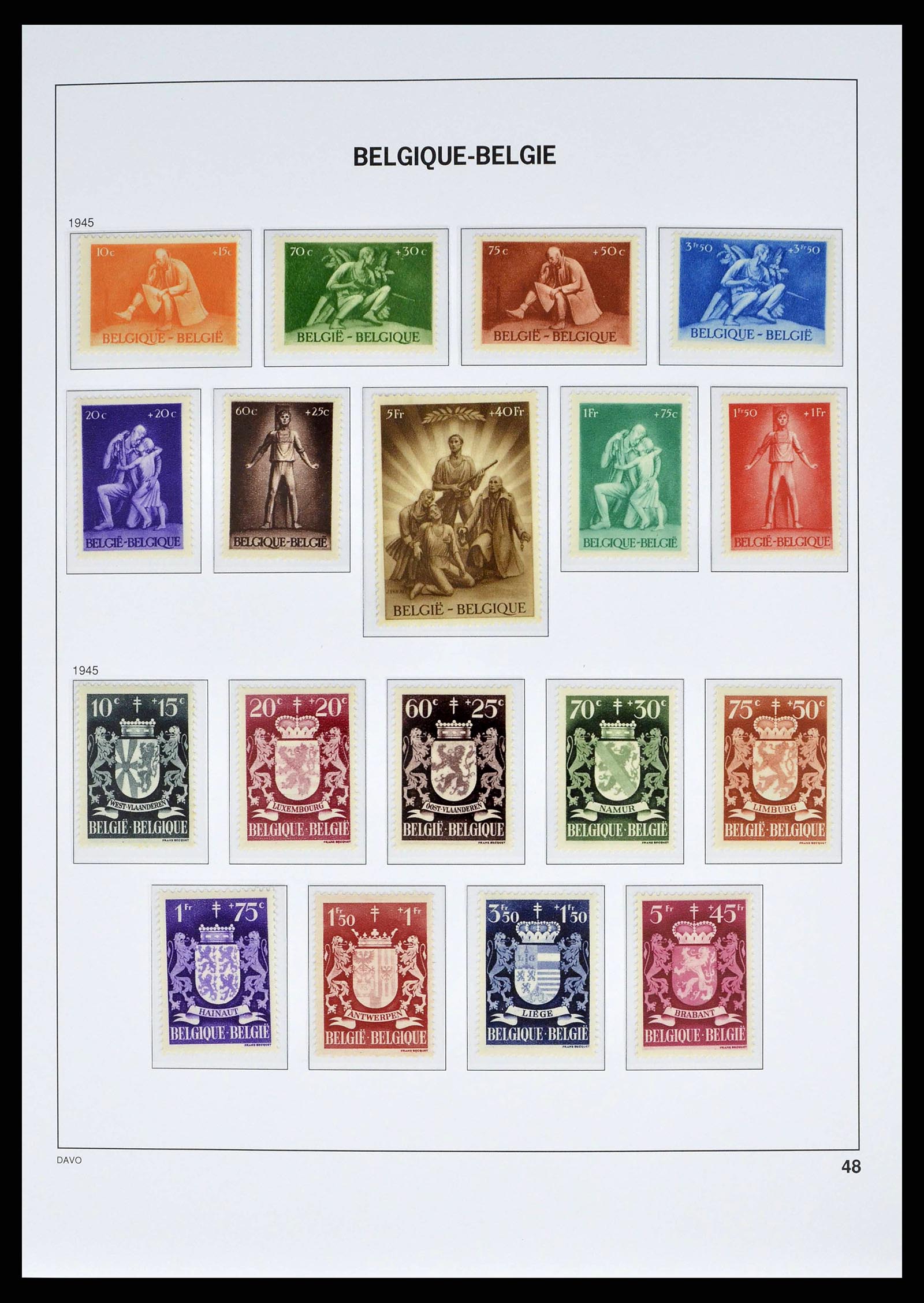 38525 0045 - Stamp collection 38525 Belgium 1911-1961.