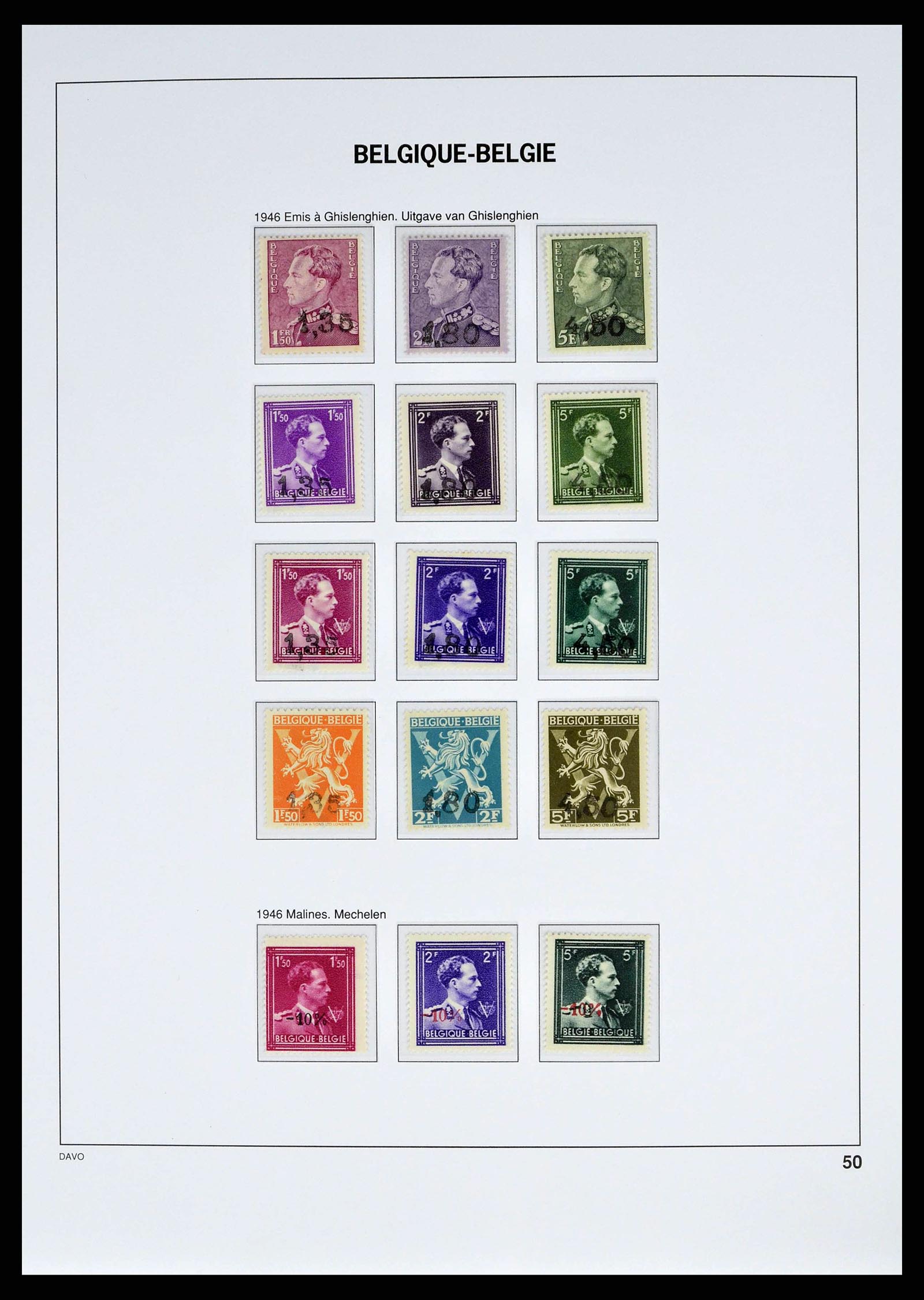 38525 0047 - Postzegelverzameling 38525 België 1911-1961.
