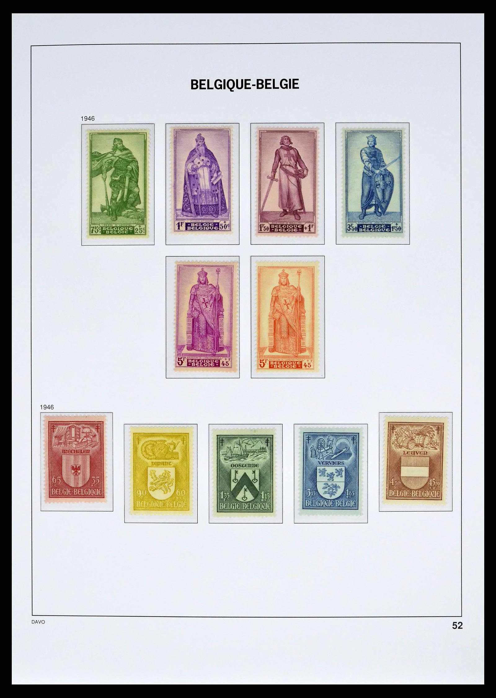 38525 0049 - Postzegelverzameling 38525 België 1911-1961.