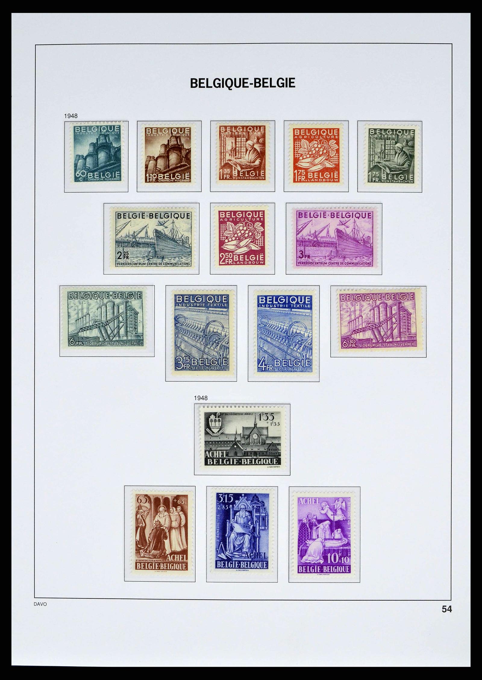 38525 0051 - Postzegelverzameling 38525 België 1911-1961.