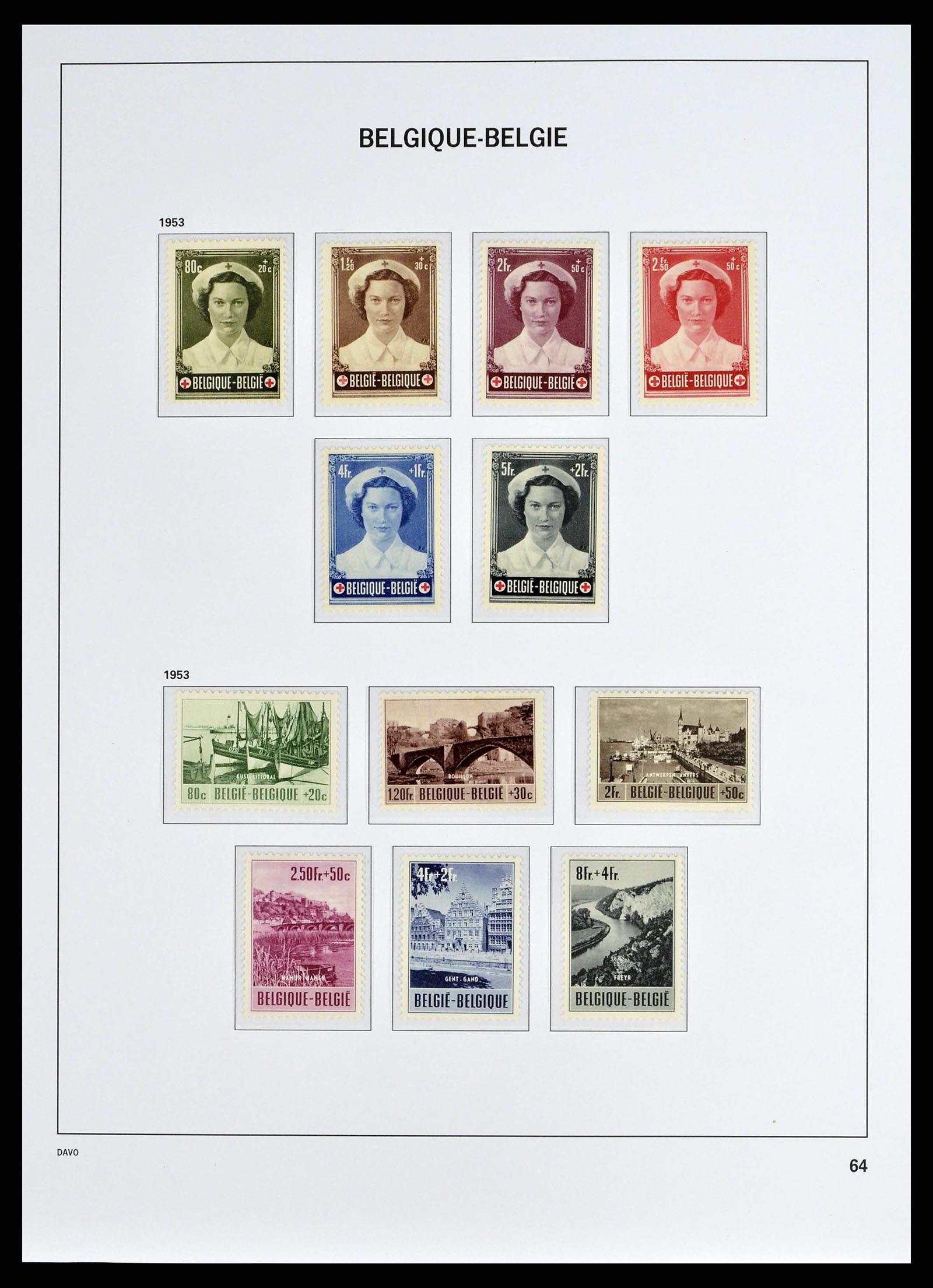38525 0061 - Postzegelverzameling 38525 België 1911-1961.