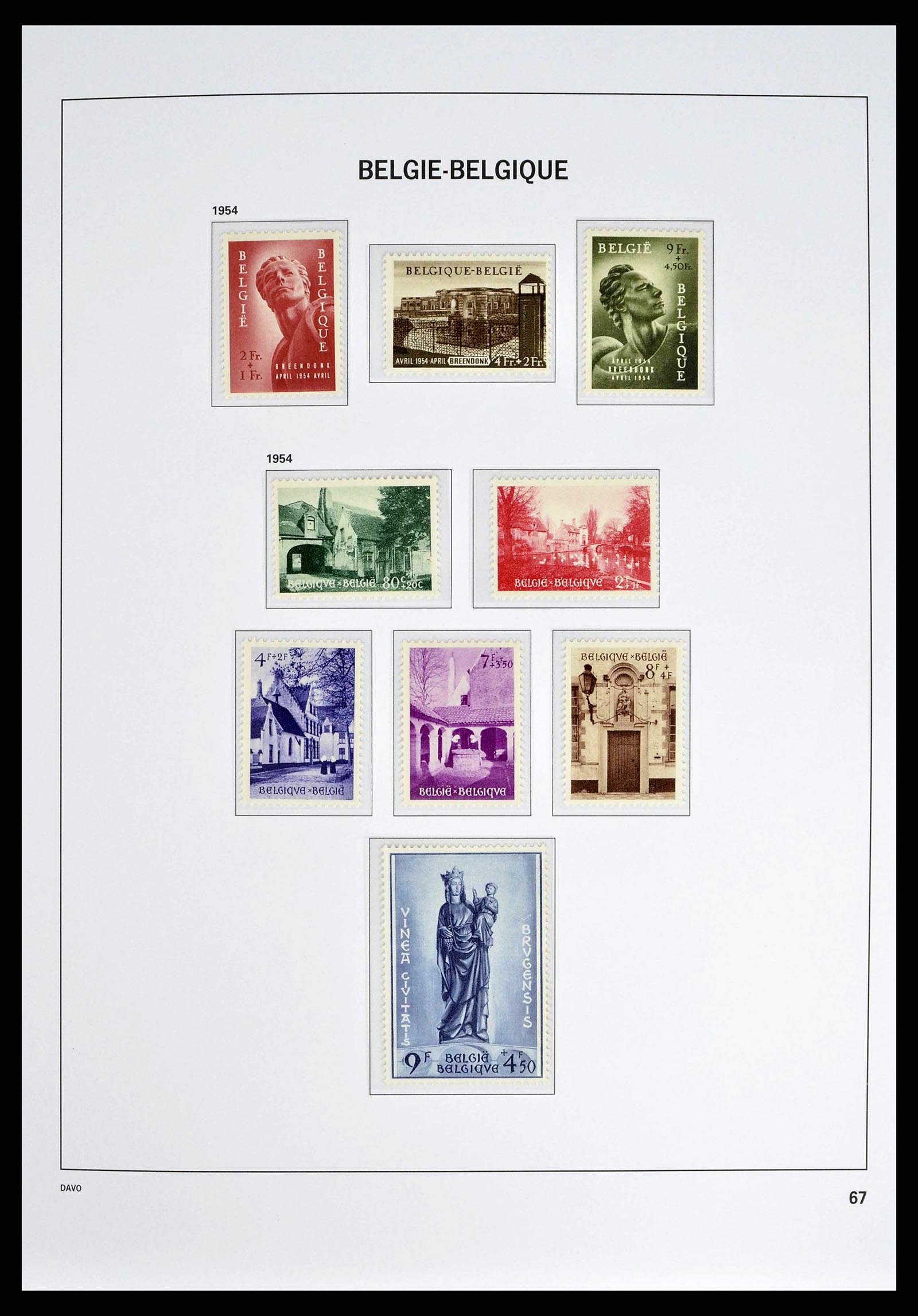 38525 0064 - Postzegelverzameling 38525 België 1911-1961.