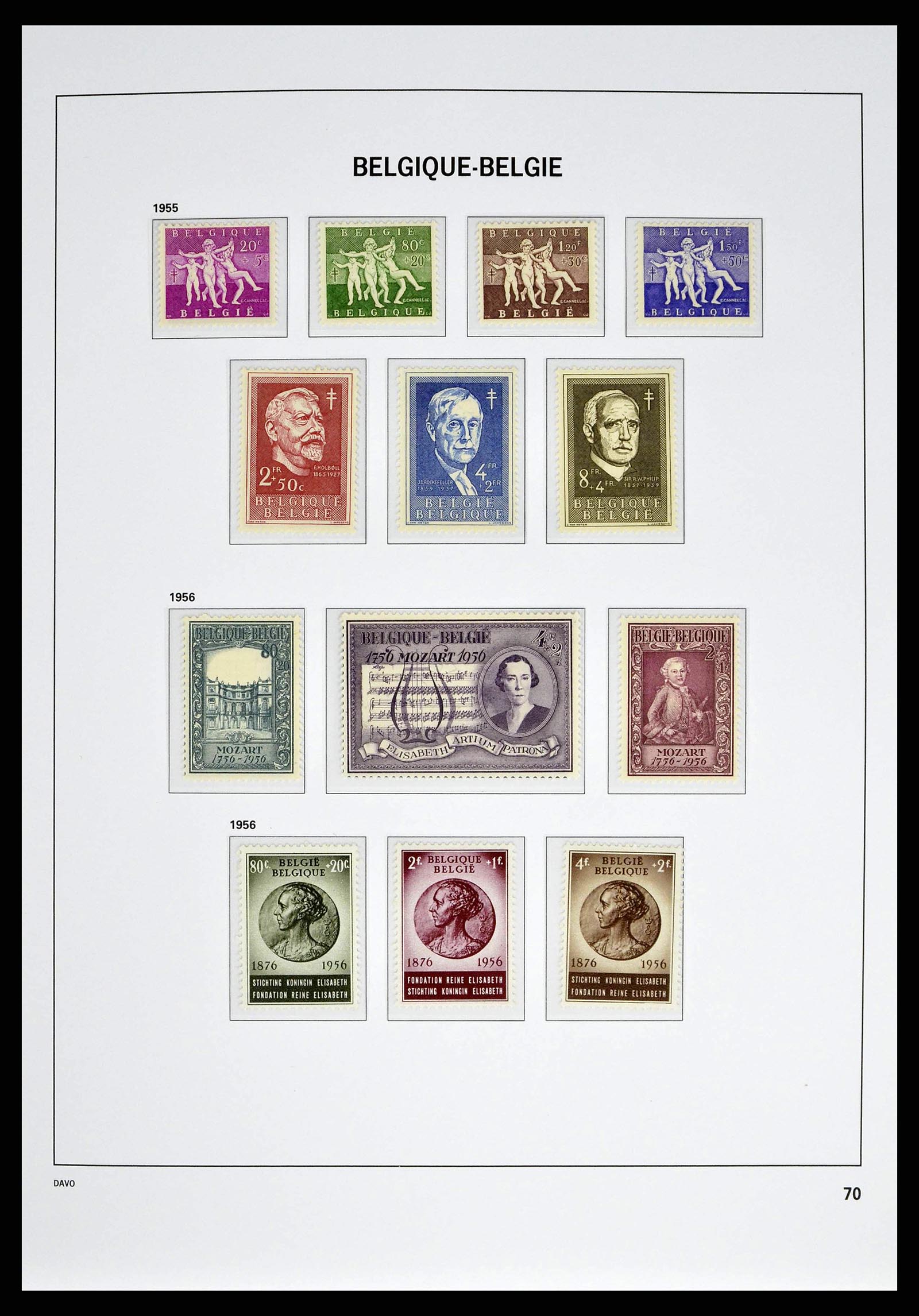 38525 0067 - Postzegelverzameling 38525 België 1911-1961.