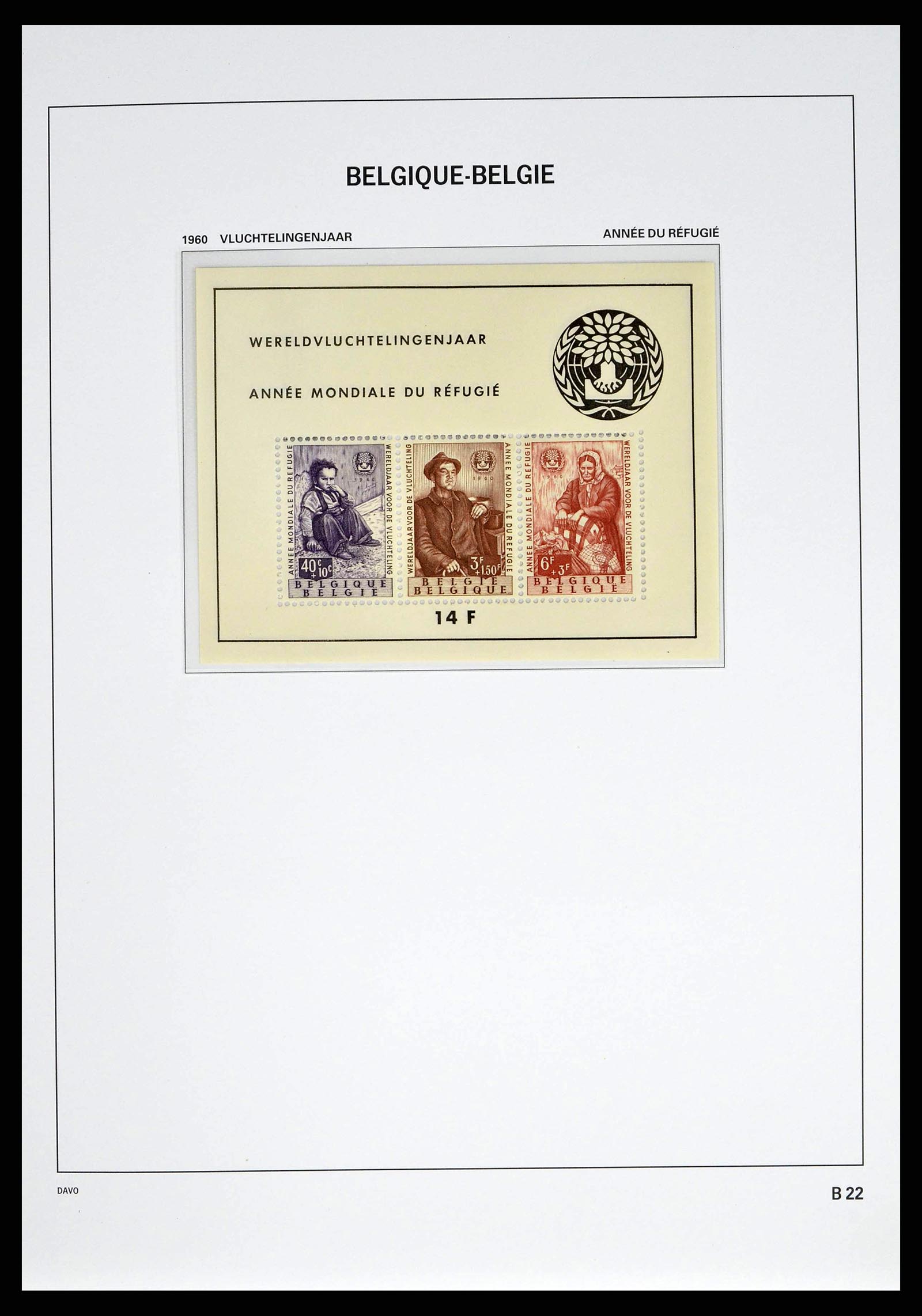 38525 0078 - Postzegelverzameling 38525 België 1911-1961.