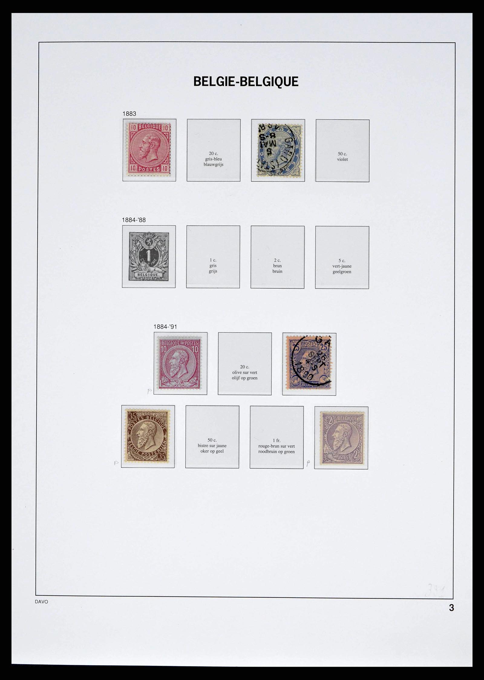 38525 0109 - Postzegelverzameling 38525 België 1911-1961.