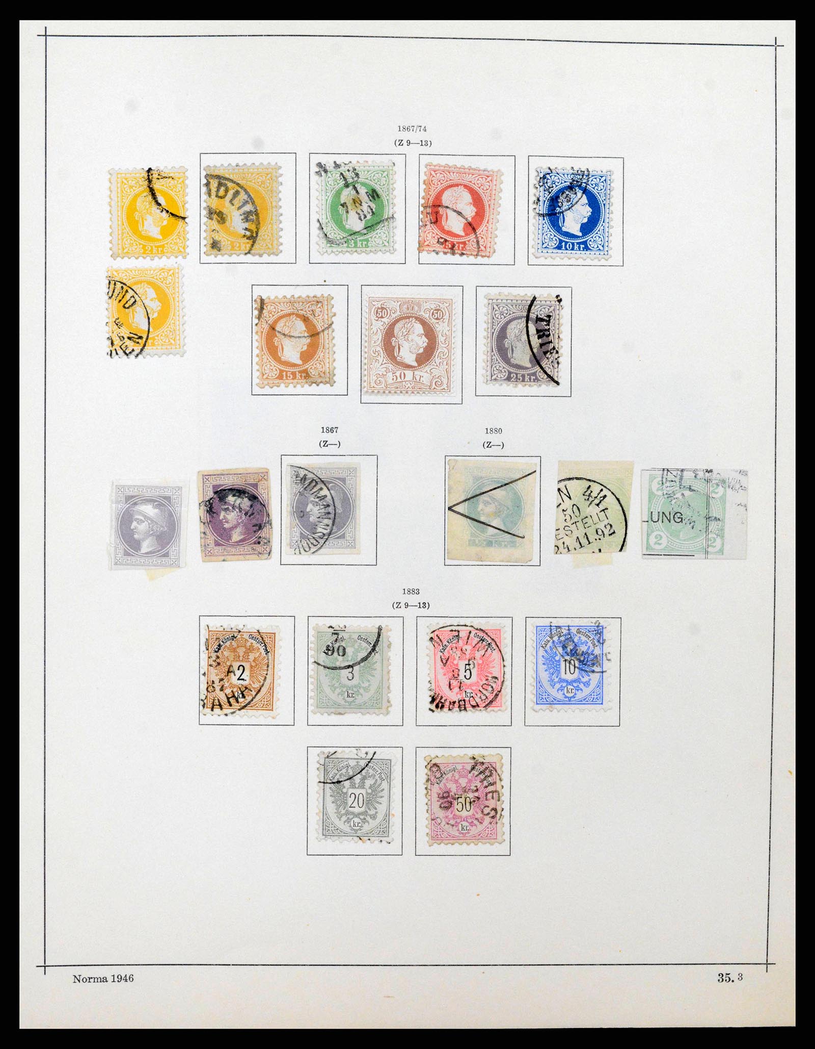 38527 0004 - Postzegelverzameling 38527 Oostenrijk en gebieden 1850-1953.