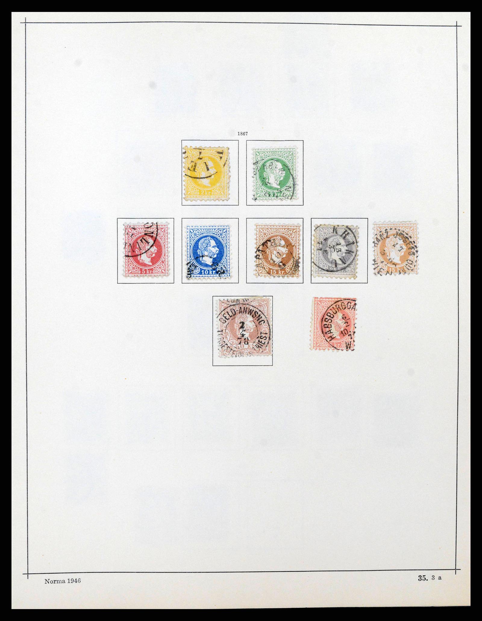 38527 0005 - Postzegelverzameling 38527 Oostenrijk en gebieden 1850-1953.