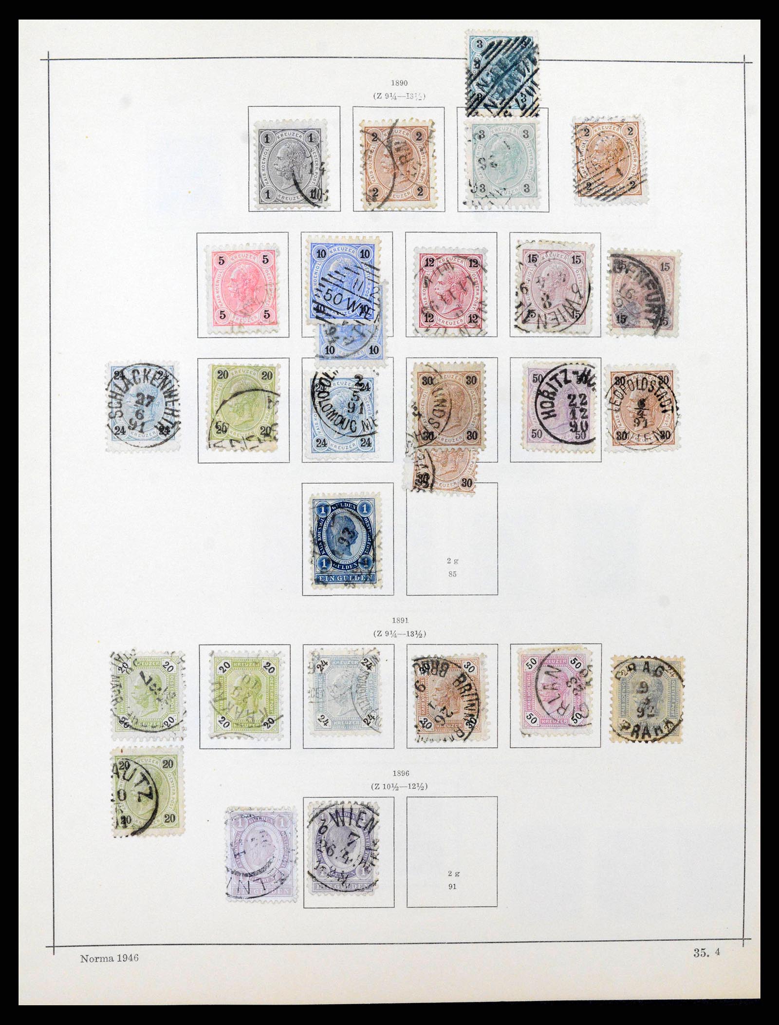 38527 0006 - Postzegelverzameling 38527 Oostenrijk en gebieden 1850-1953.