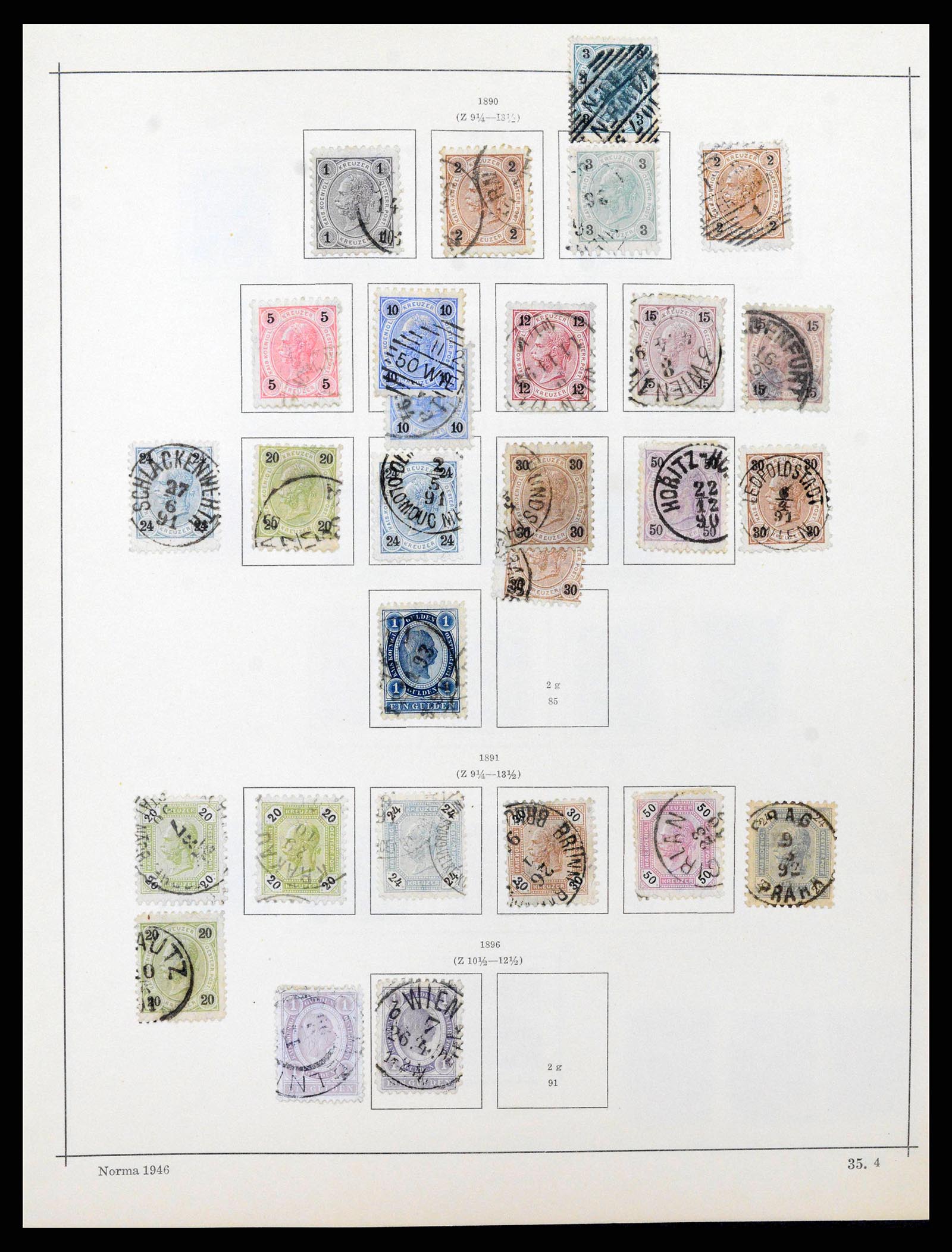 38527 0006 - Postzegelverzameling 38527 Oostenrijk en gebieden 1850-1953.