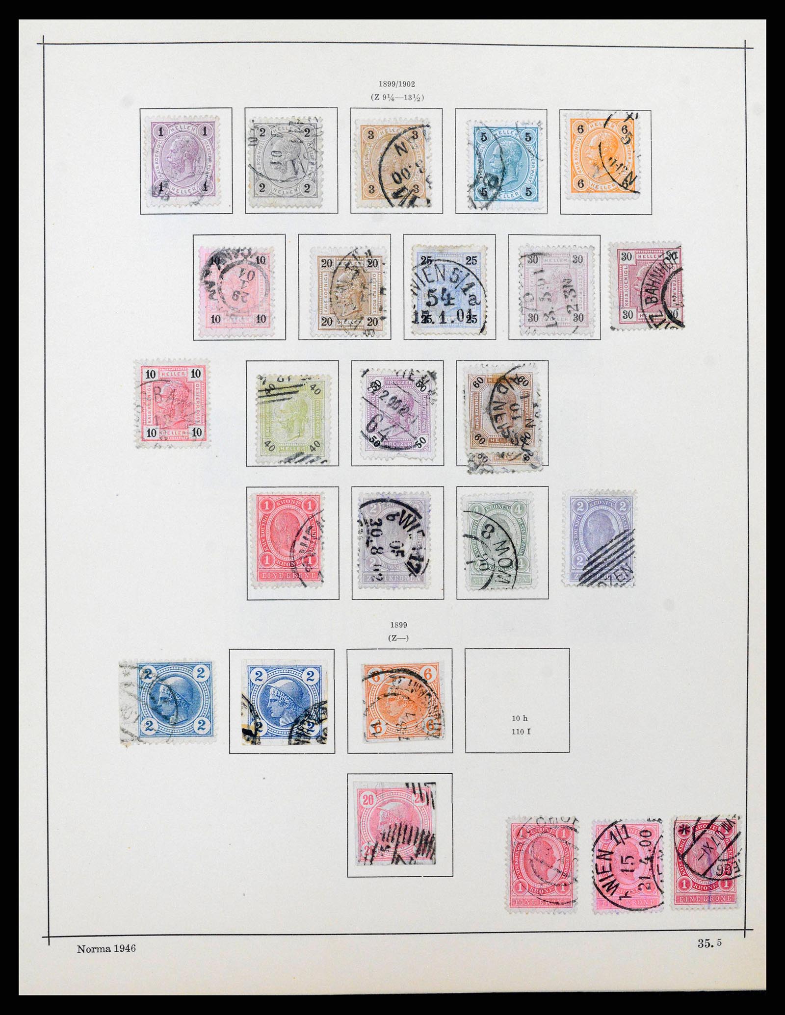 38527 0007 - Postzegelverzameling 38527 Oostenrijk en gebieden 1850-1953.