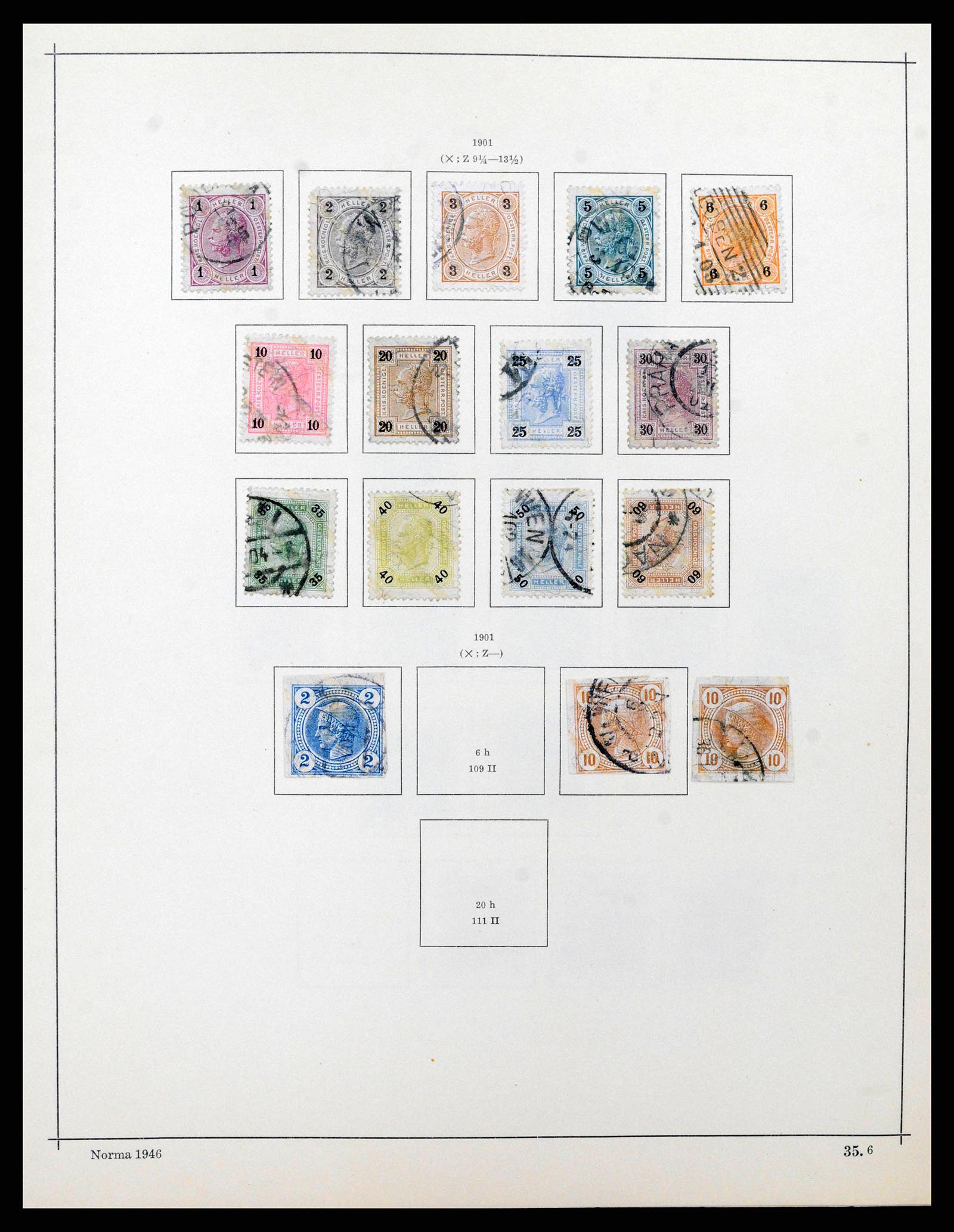 38527 0008 - Postzegelverzameling 38527 Oostenrijk en gebieden 1850-1953.