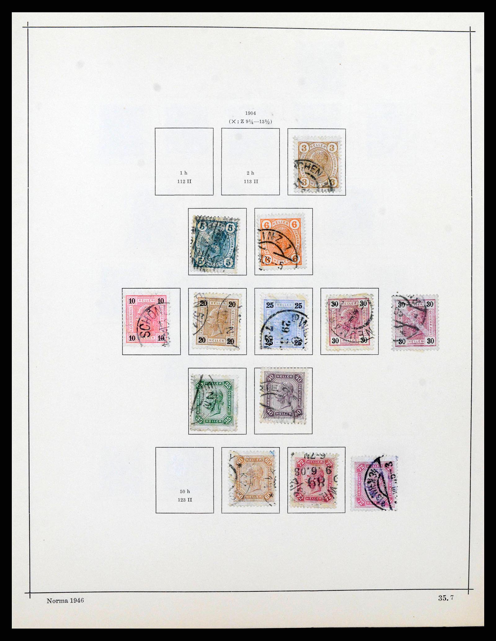 38527 0009 - Postzegelverzameling 38527 Oostenrijk en gebieden 1850-1953.