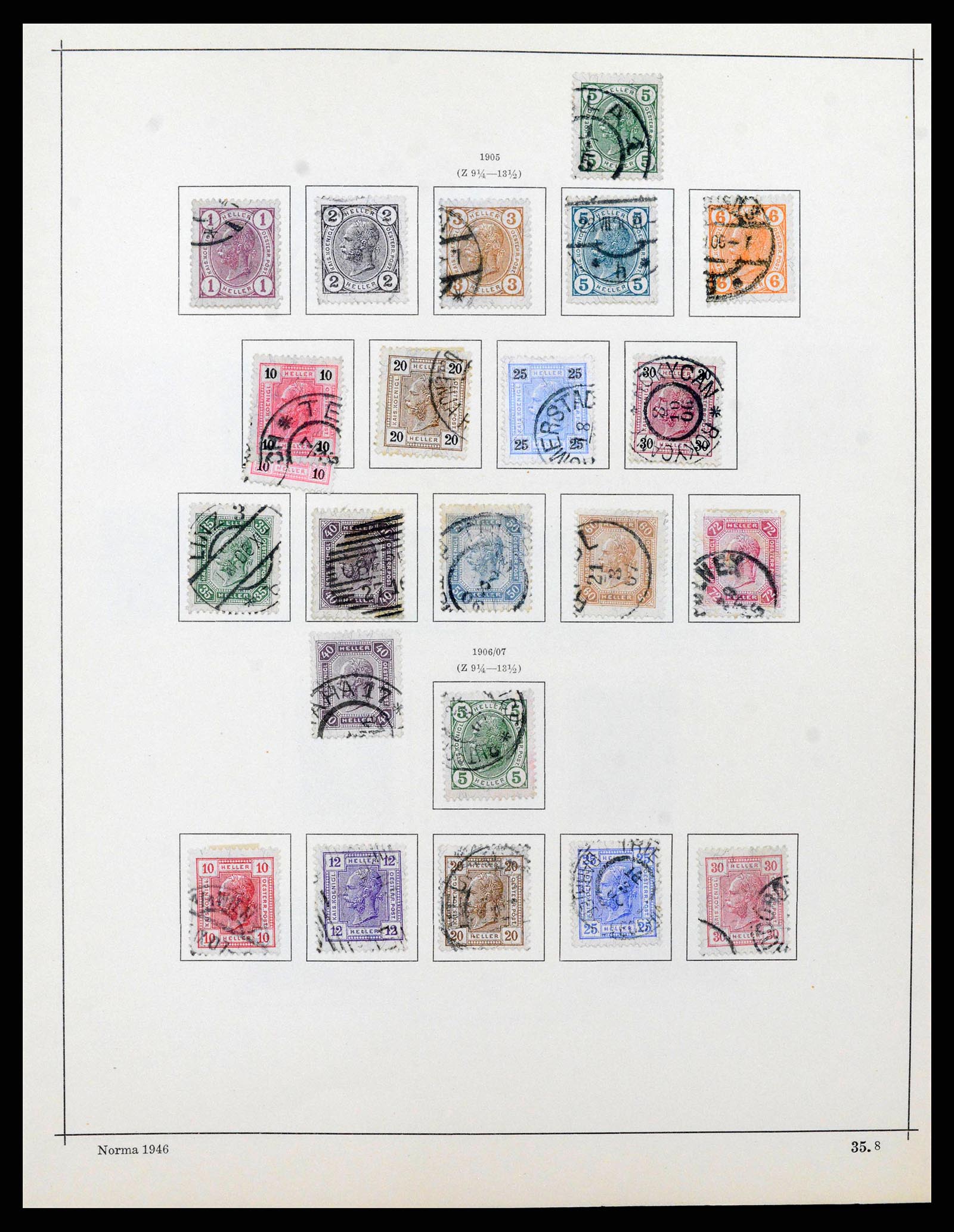 38527 0010 - Postzegelverzameling 38527 Oostenrijk en gebieden 1850-1953.