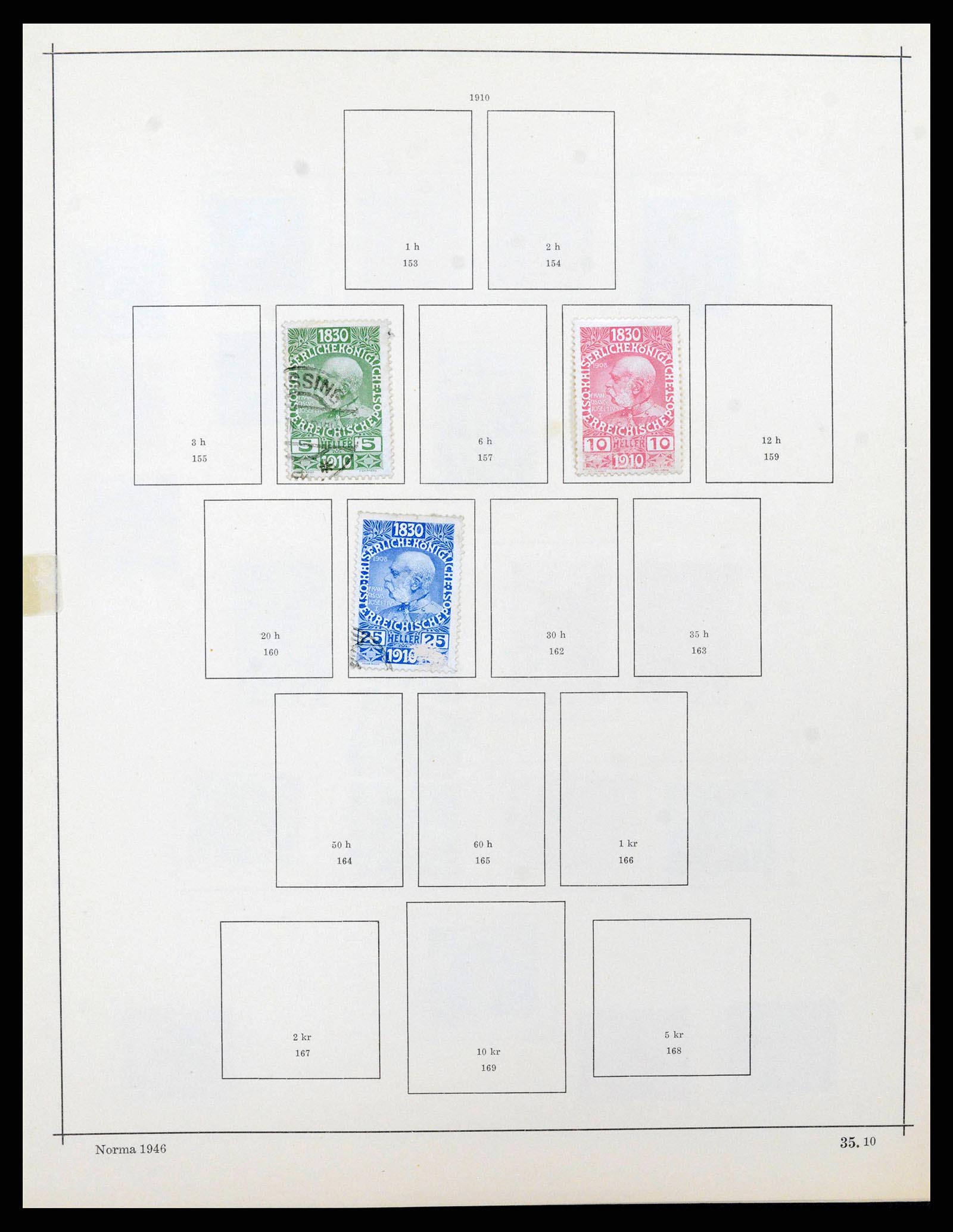 38527 0013 - Postzegelverzameling 38527 Oostenrijk en gebieden 1850-1953.