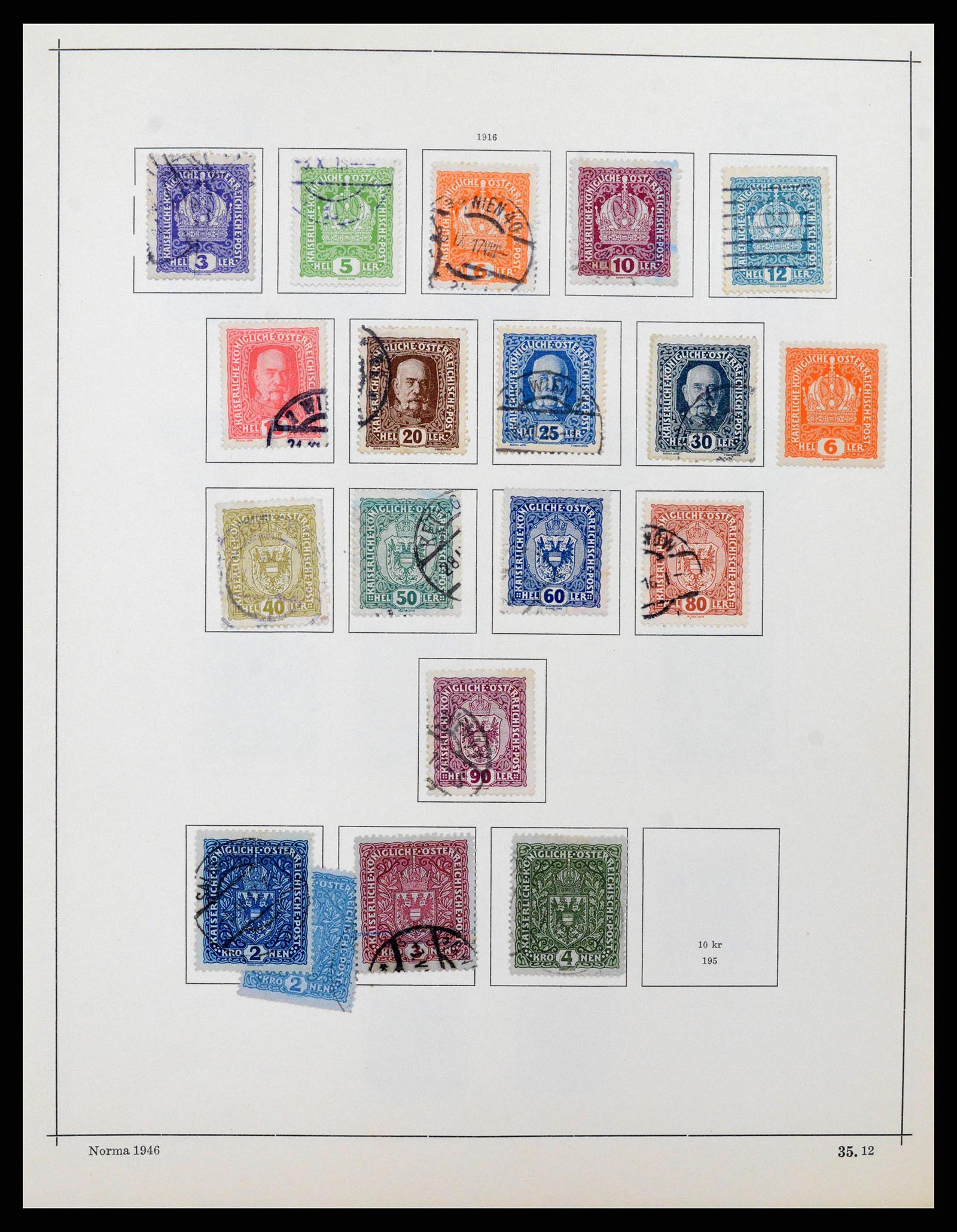 38527 0016 - Stamp collection 38527 Austria and territories 1850-1953.