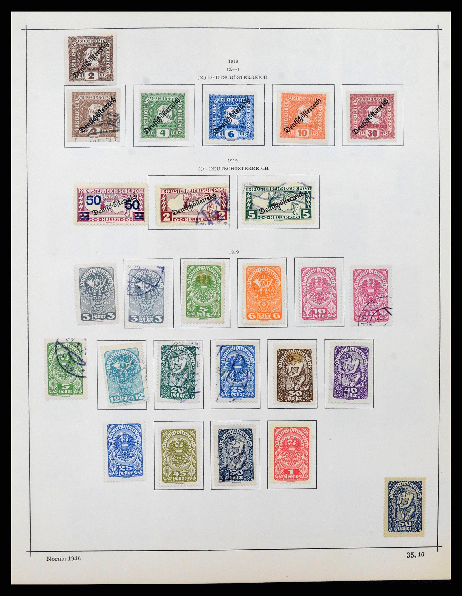 38527 0020 - Postzegelverzameling 38527 Oostenrijk en gebieden 1850-1953.