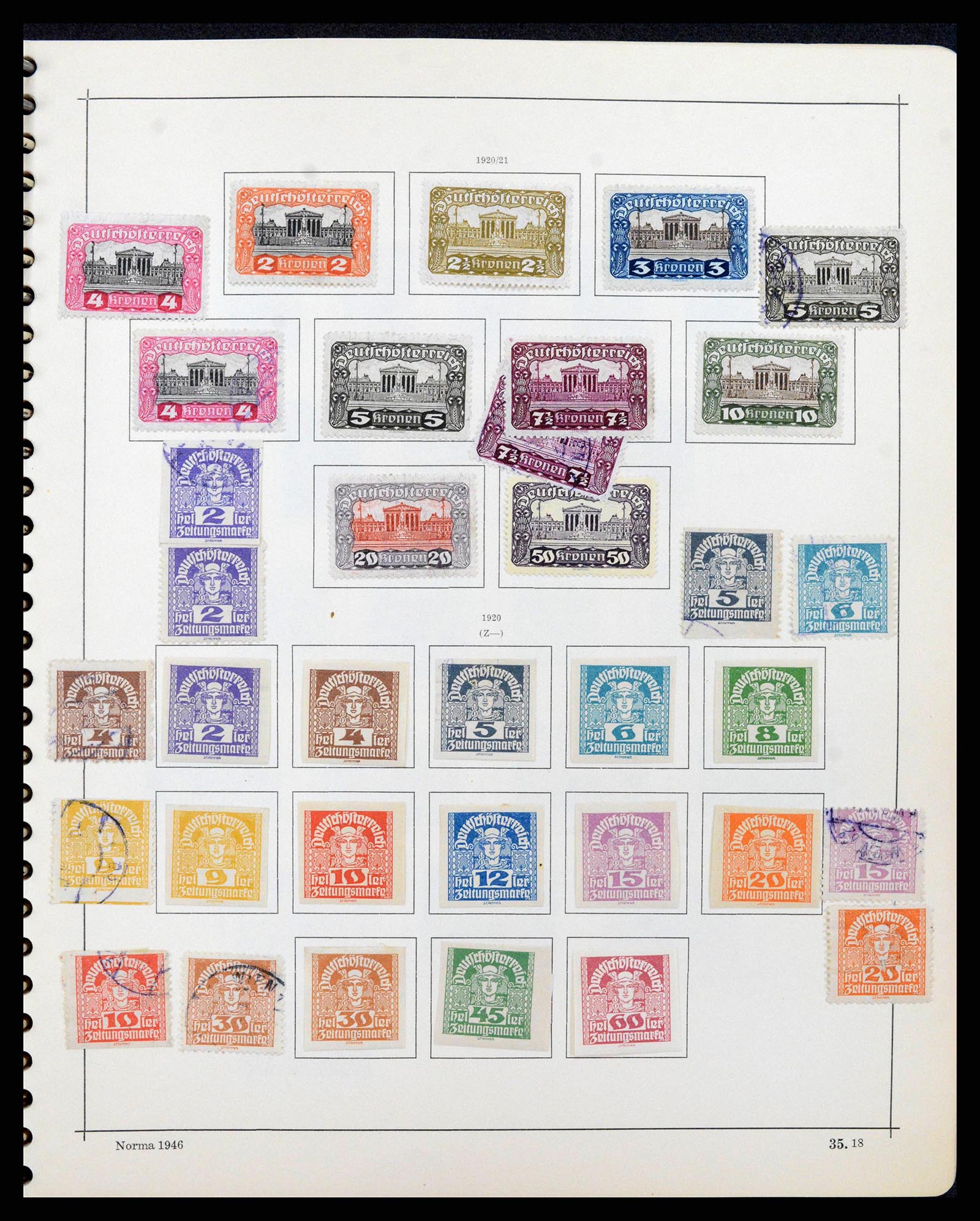 38527 0022 - Postzegelverzameling 38527 Oostenrijk en gebieden 1850-1953.
