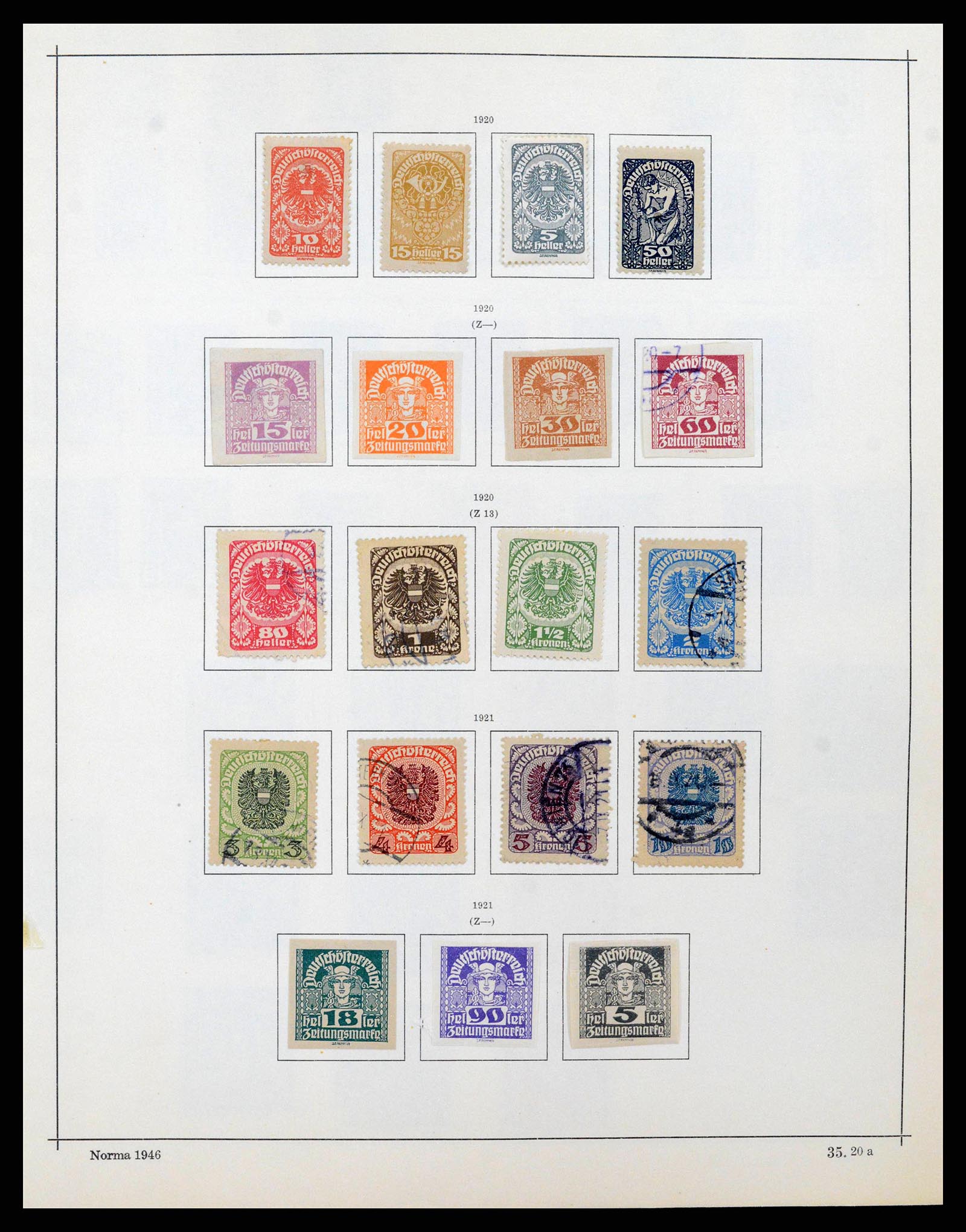 38527 0025 - Postzegelverzameling 38527 Oostenrijk en gebieden 1850-1953.