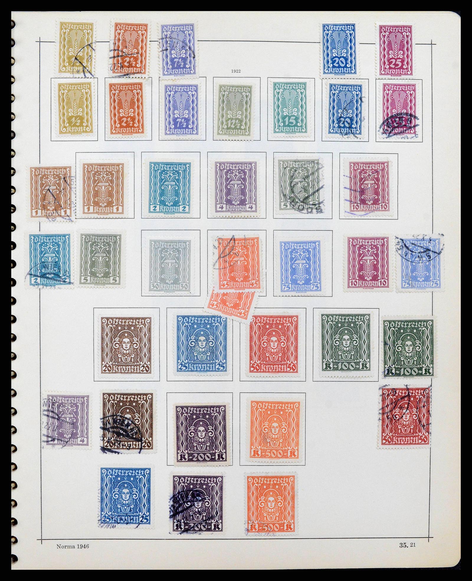 38527 0026 - Postzegelverzameling 38527 Oostenrijk en gebieden 1850-1953.