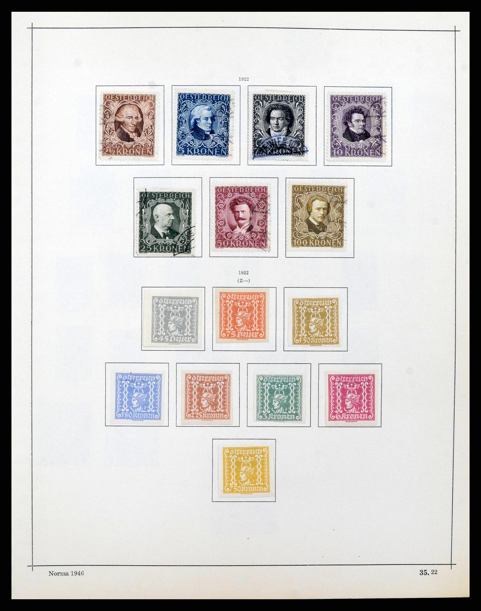 38527 0027 - Postzegelverzameling 38527 Oostenrijk en gebieden 1850-1953.