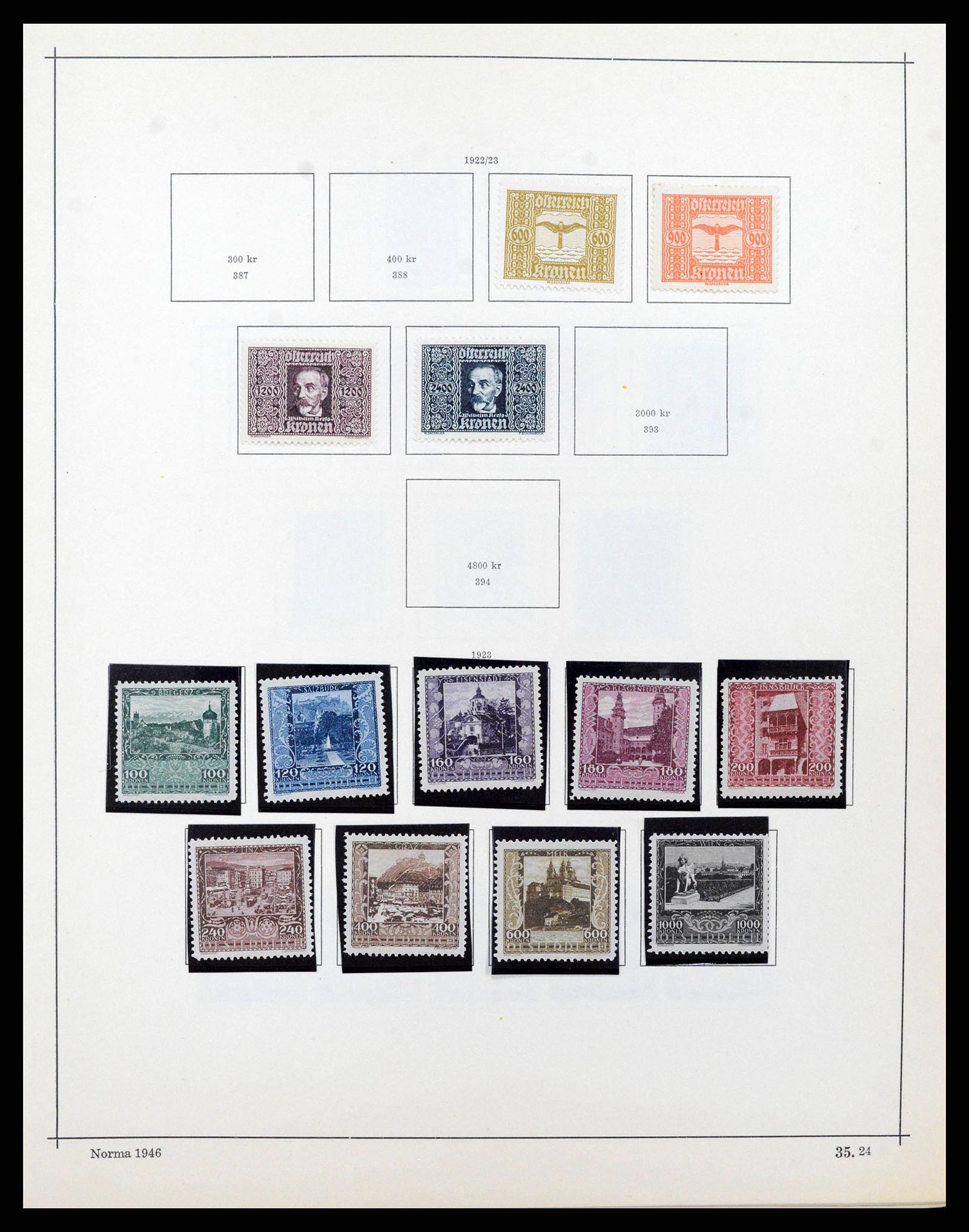 38527 0029 - Postzegelverzameling 38527 Oostenrijk en gebieden 1850-1953.