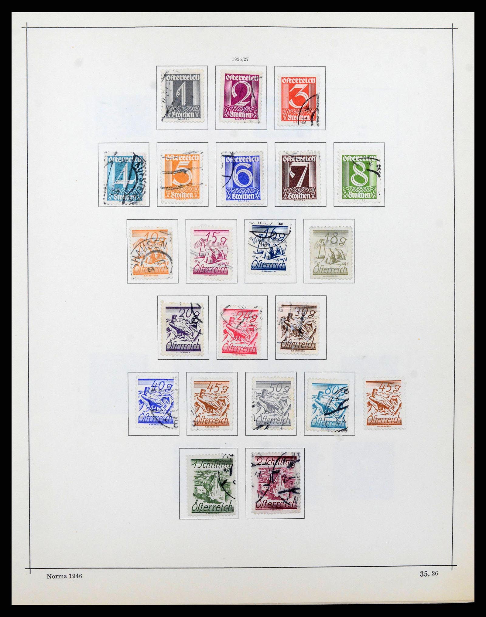 38527 0031 - Stamp collection 38527 Austria and territories 1850-1953.