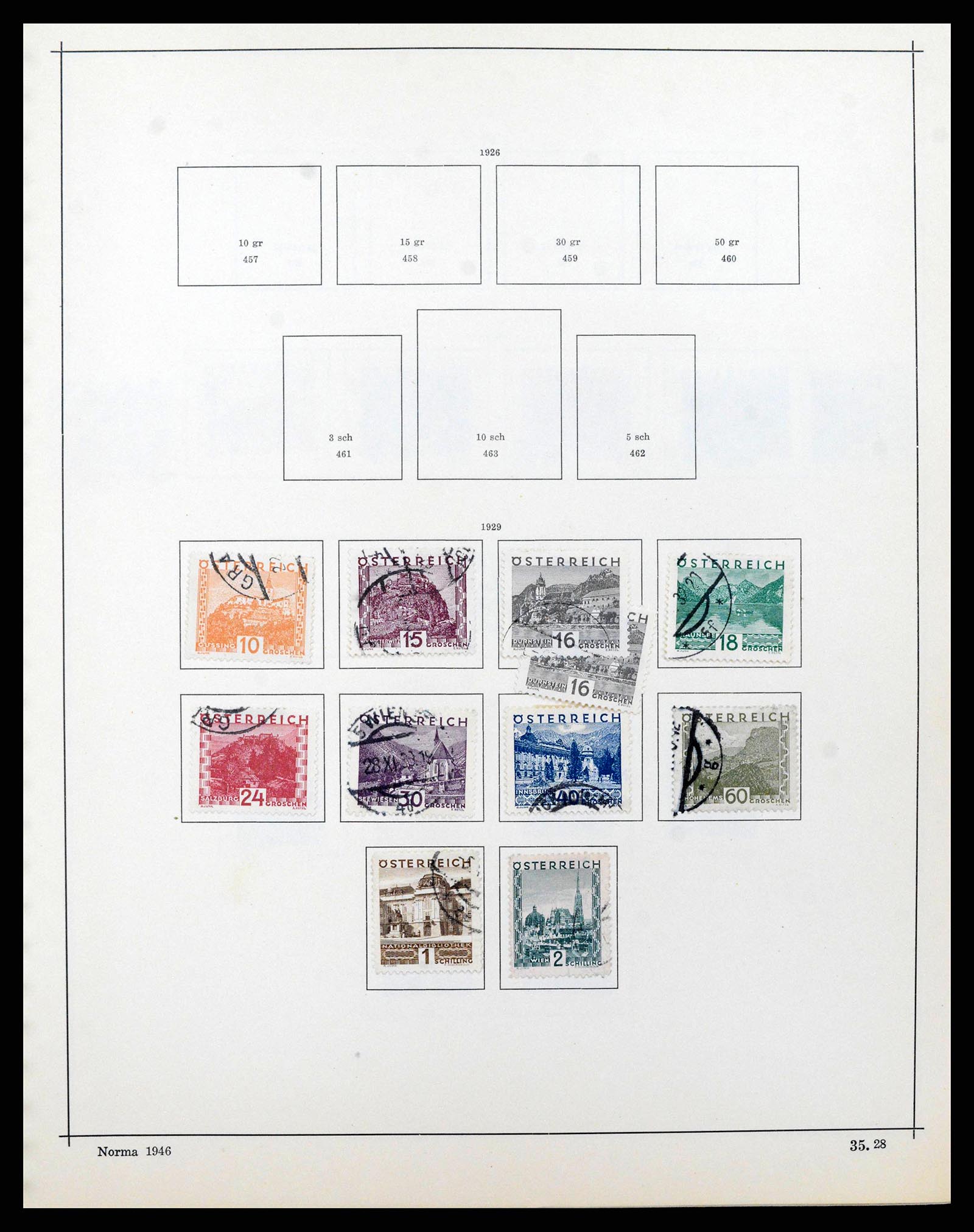 38527 0033 - Postzegelverzameling 38527 Oostenrijk en gebieden 1850-1953.