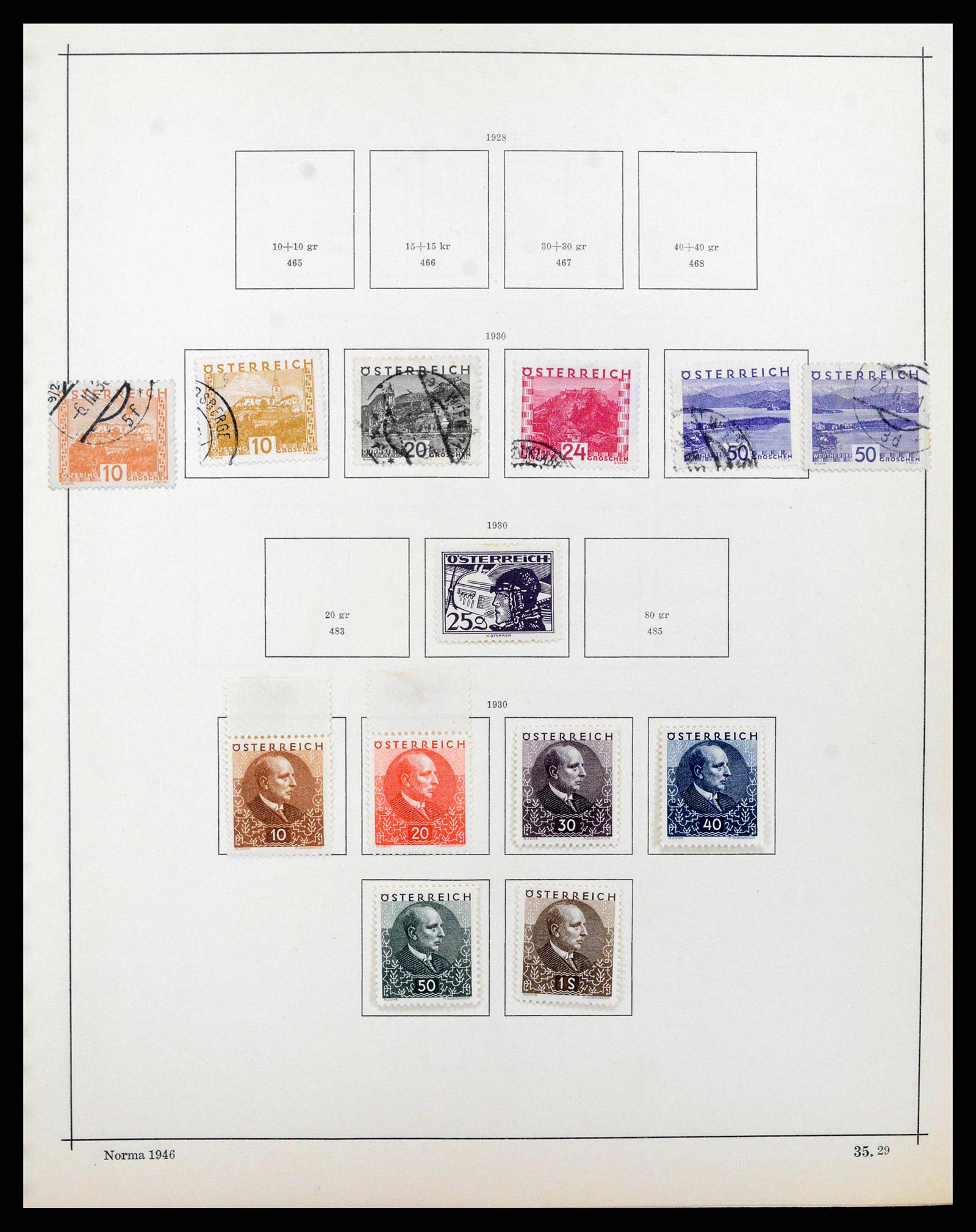 38527 0034 - Postzegelverzameling 38527 Oostenrijk en gebieden 1850-1953.