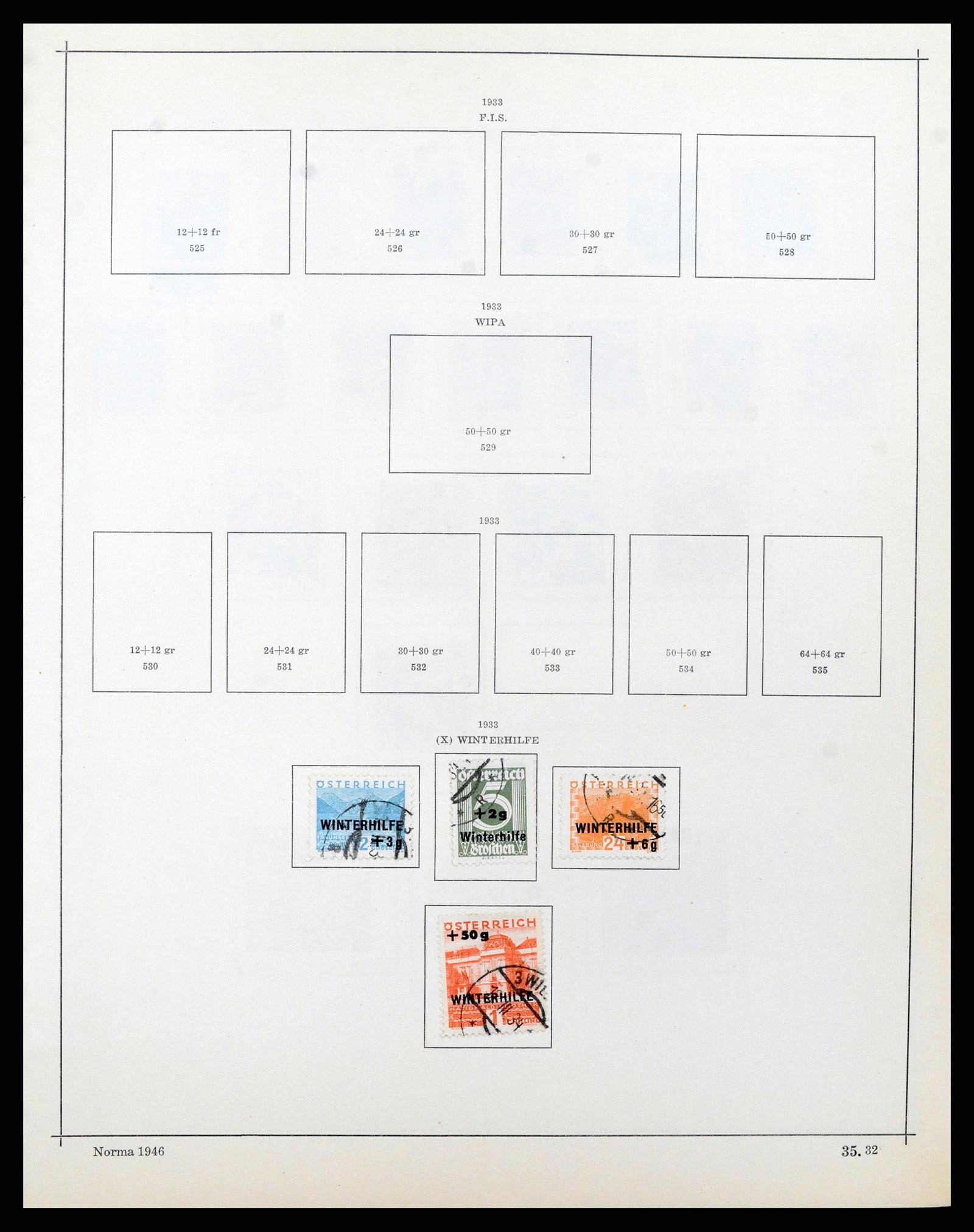38527 0036 - Postzegelverzameling 38527 Oostenrijk en gebieden 1850-1953.