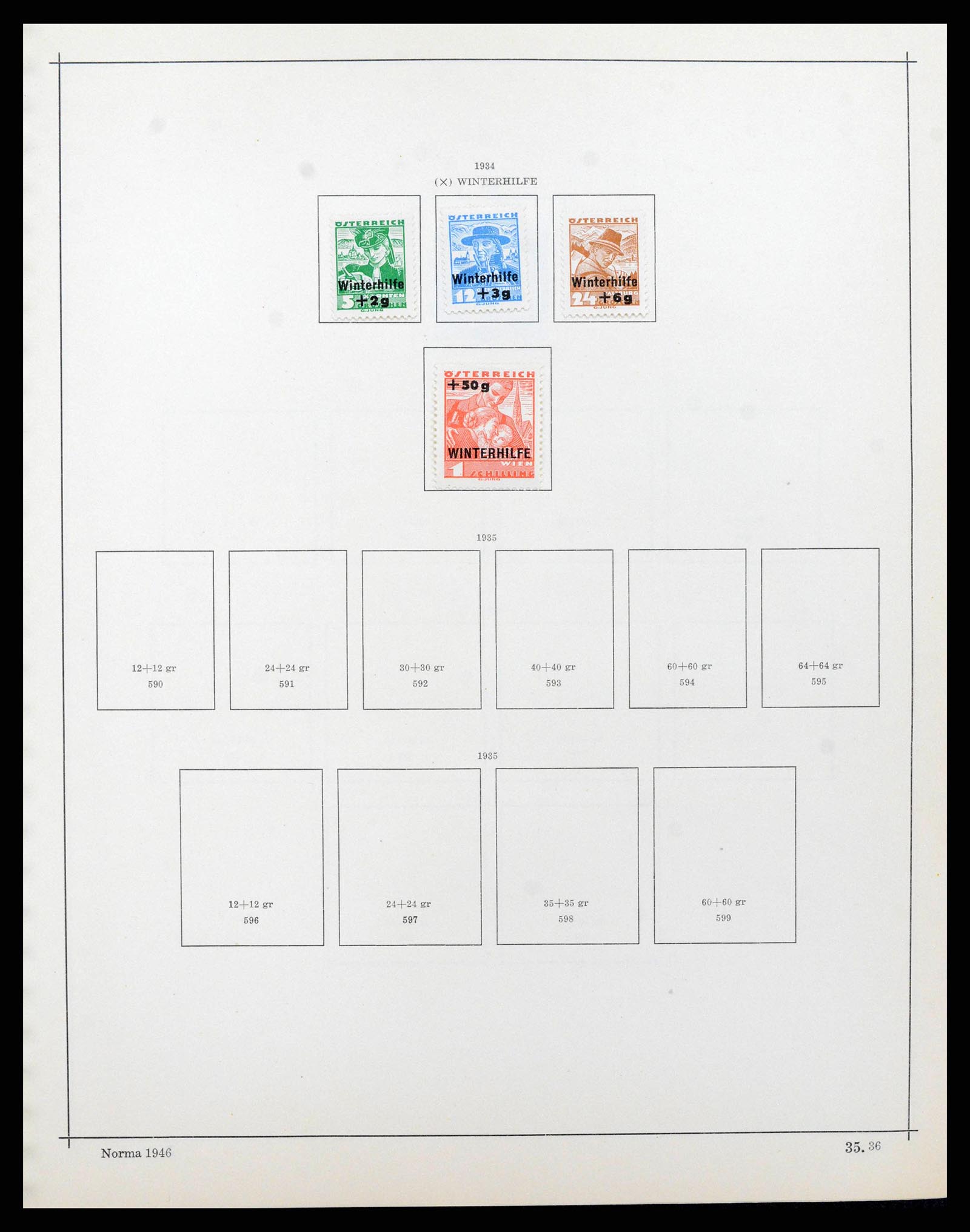 38527 0040 - Postzegelverzameling 38527 Oostenrijk en gebieden 1850-1953.