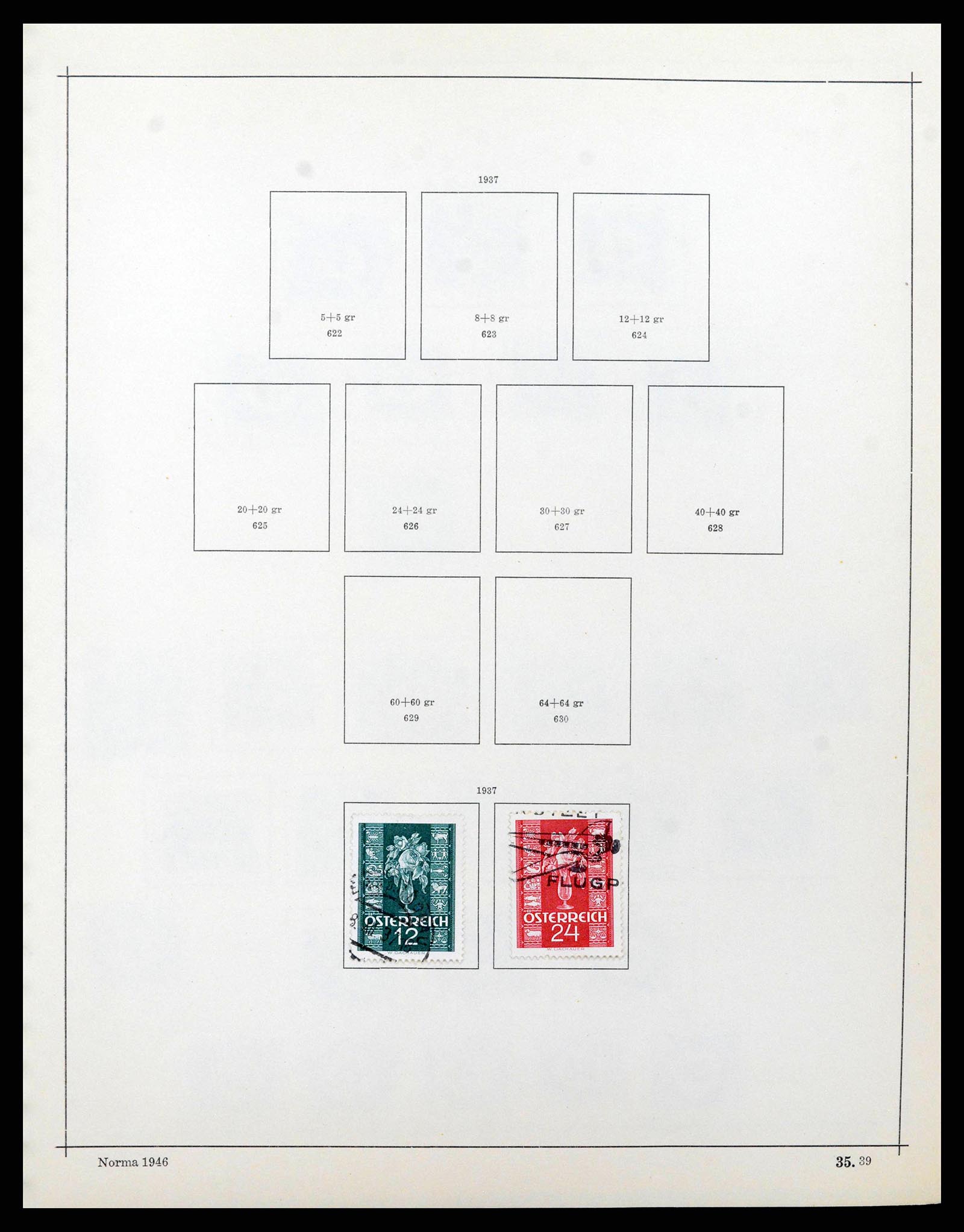 38527 0043 - Postzegelverzameling 38527 Oostenrijk en gebieden 1850-1953.