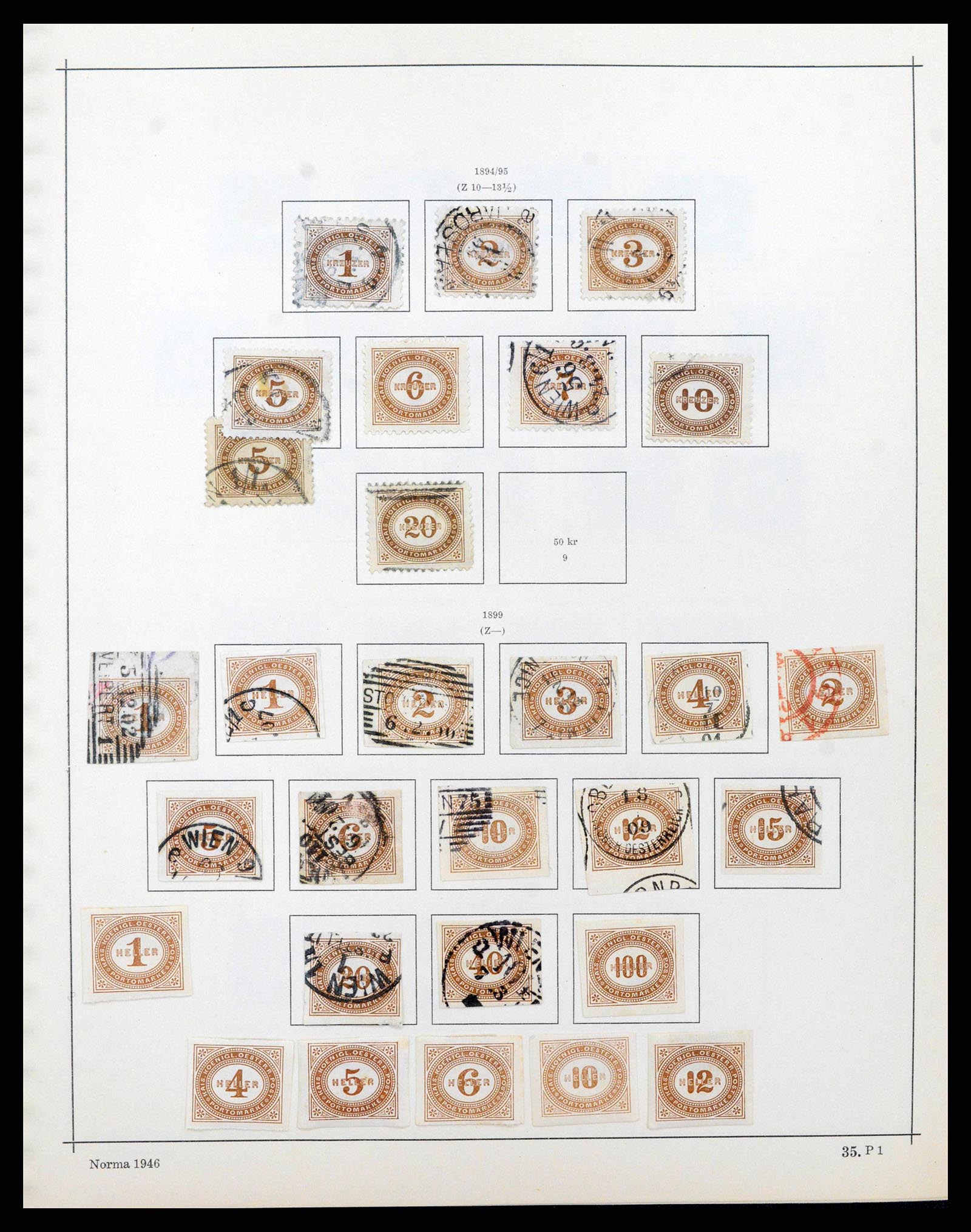 38527 0044 - Postzegelverzameling 38527 Oostenrijk en gebieden 1850-1953.