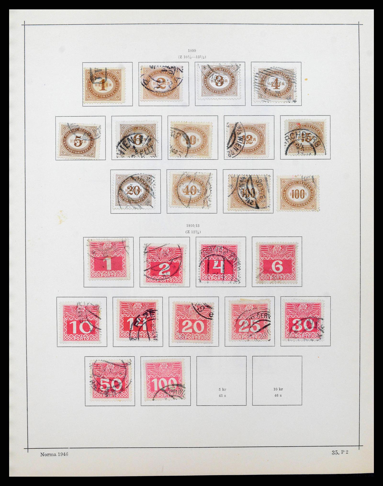 38527 0045 - Postzegelverzameling 38527 Oostenrijk en gebieden 1850-1953.