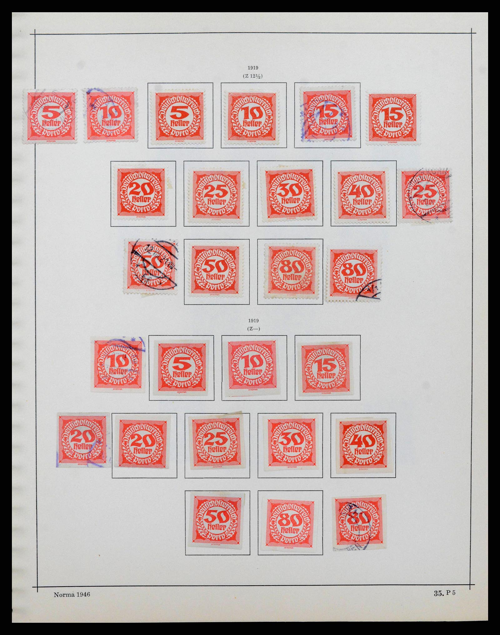 38527 0049 - Postzegelverzameling 38527 Oostenrijk en gebieden 1850-1953.