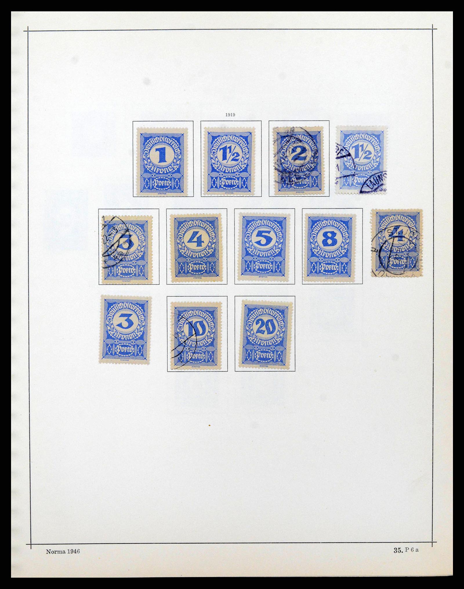 38527 0051 - Postzegelverzameling 38527 Oostenrijk en gebieden 1850-1953.