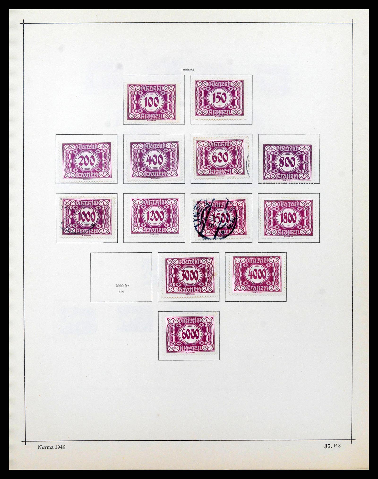 38527 0053 - Postzegelverzameling 38527 Oostenrijk en gebieden 1850-1953.