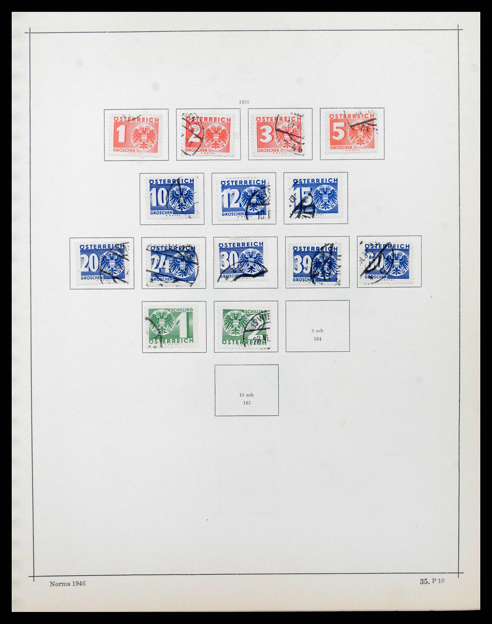 38527 0055 - Stamp collection 38527 Austria and territories 1850-1953.