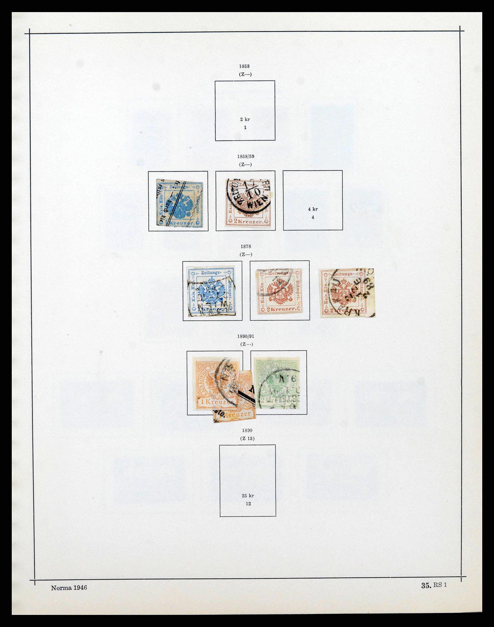 38527 0056 - Postzegelverzameling 38527 Oostenrijk en gebieden 1850-1953.