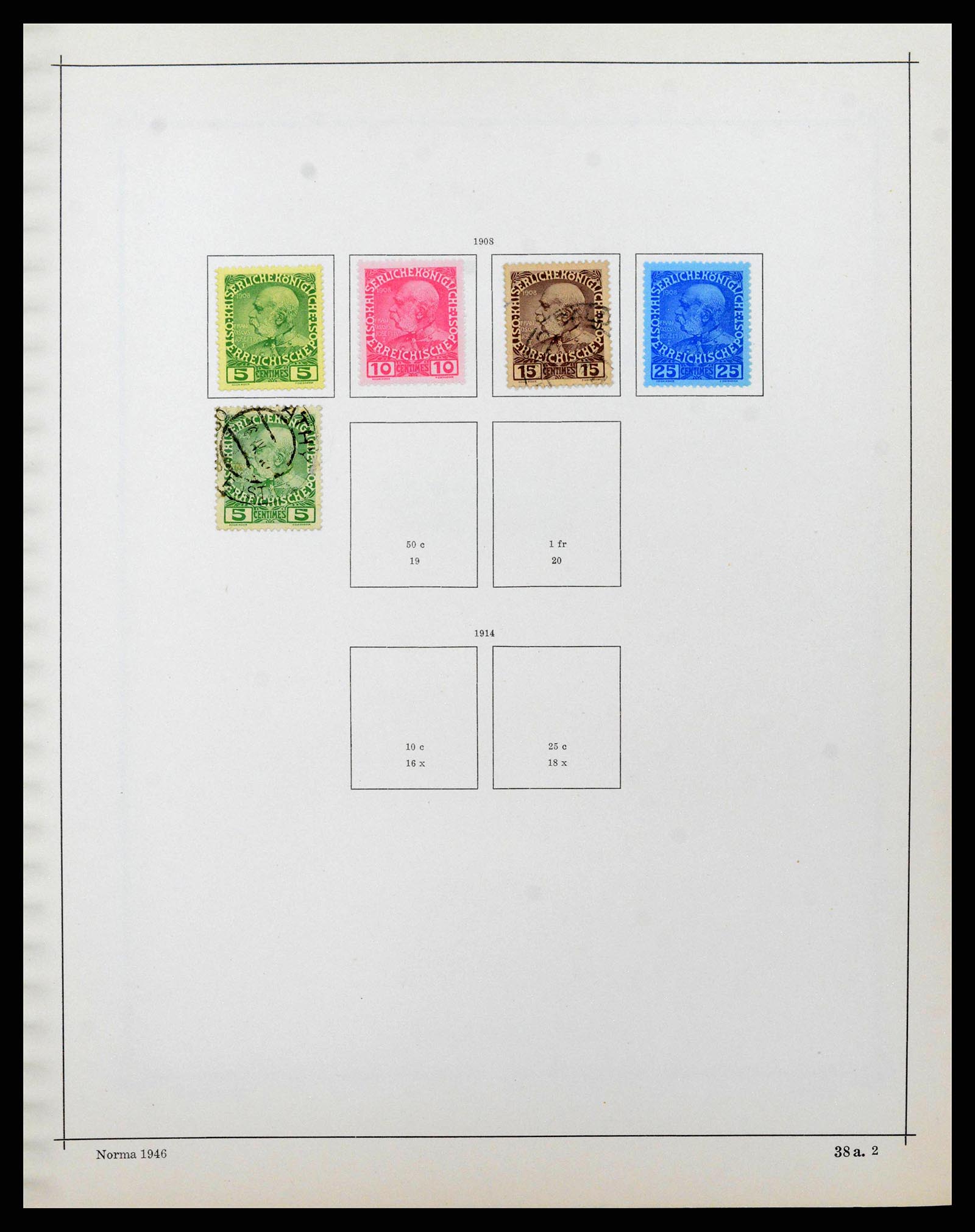 38527 0059 - Stamp collection 38527 Austria and territories 1850-1953.