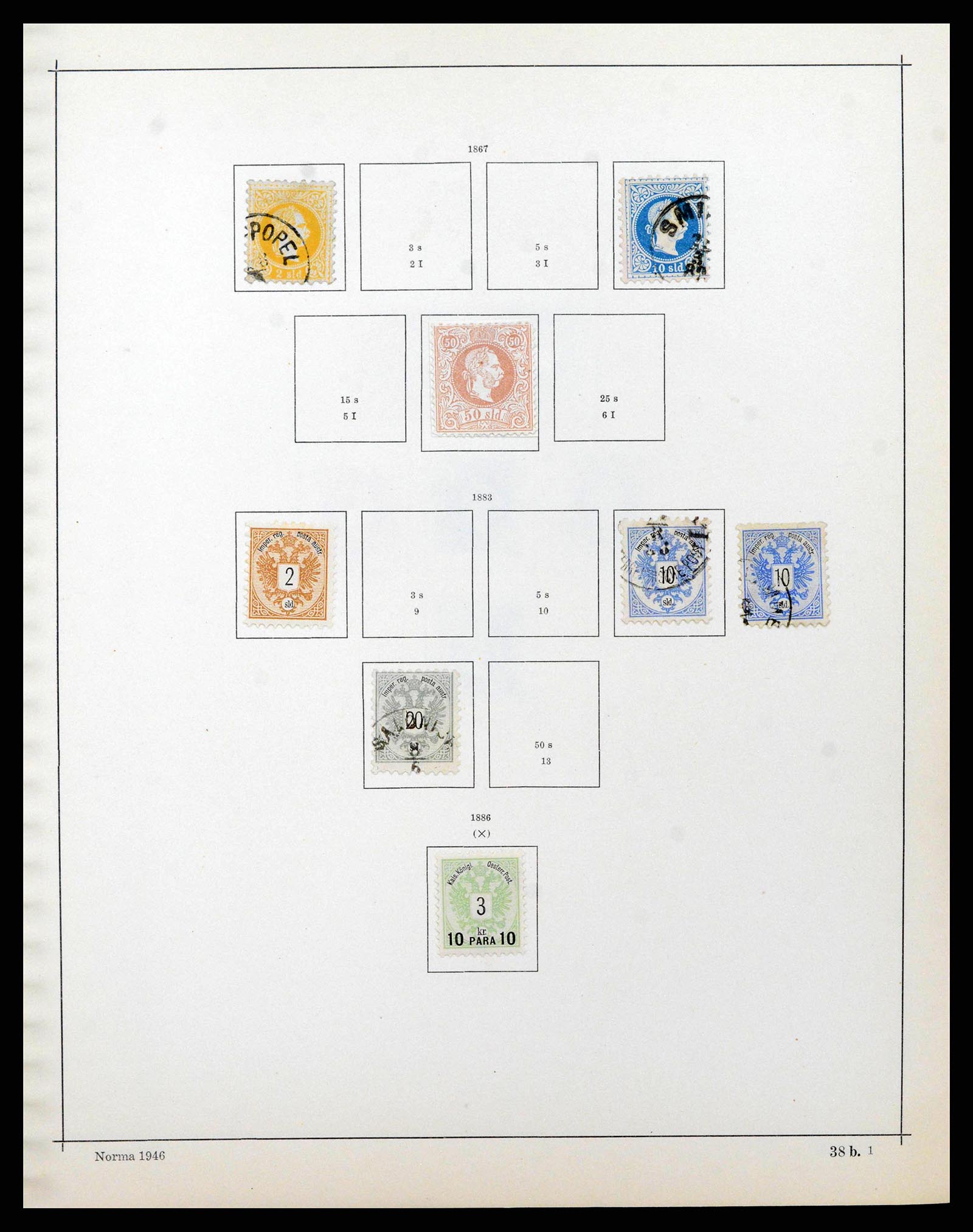 38527 0060 - Postzegelverzameling 38527 Oostenrijk en gebieden 1850-1953.