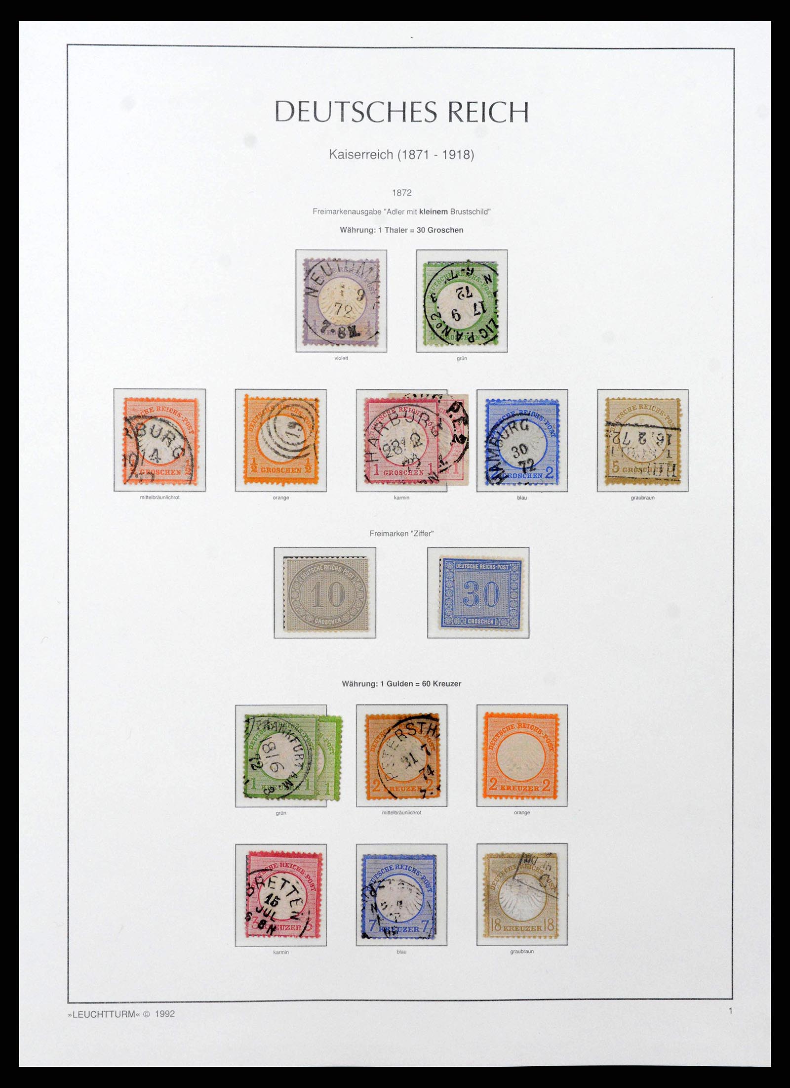38528 0001 - Stamp collection 38528 German Reich 1872-1945.