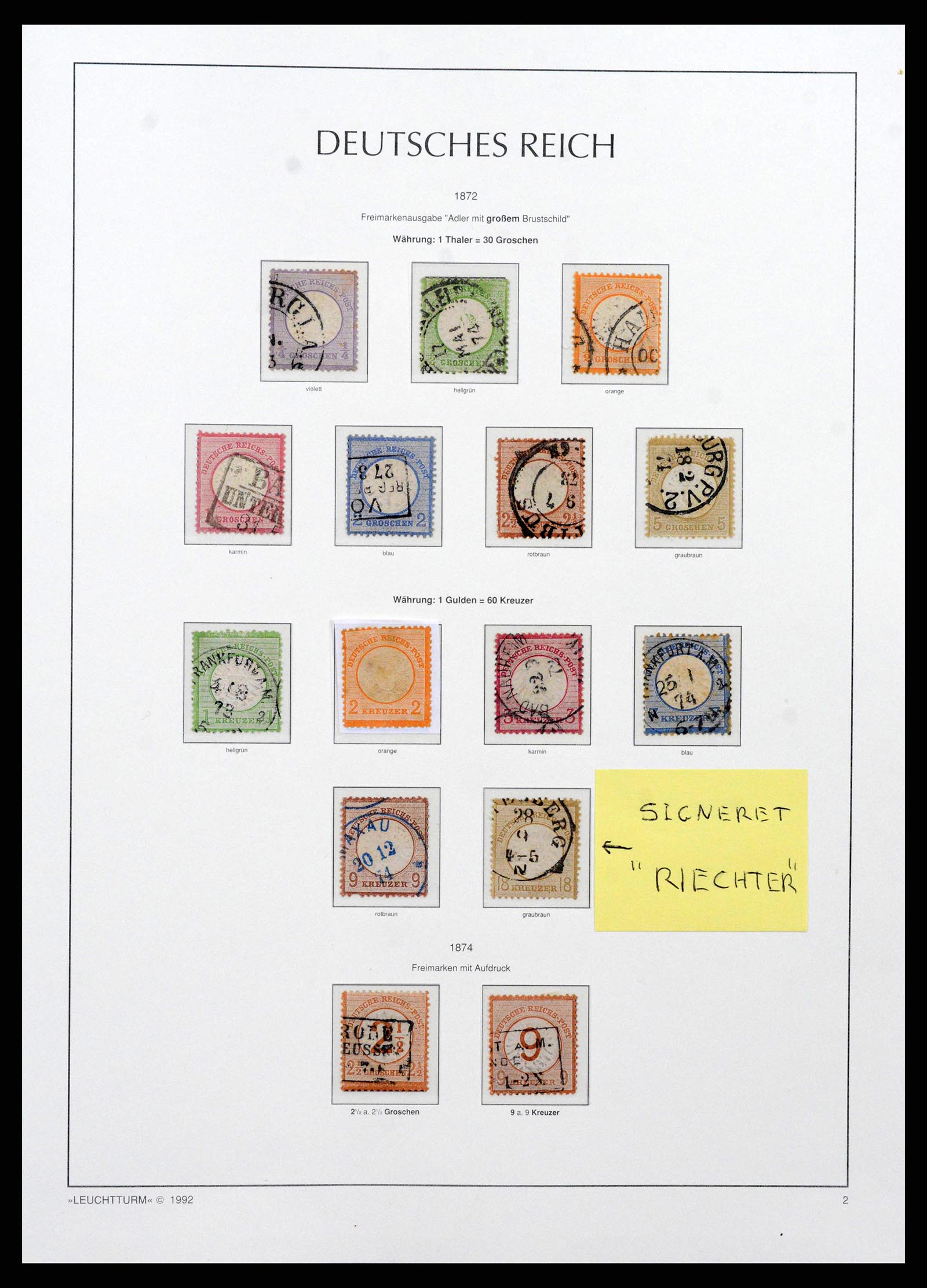 38528 0002 - Stamp collection 38528 German Reich 1872-1945.