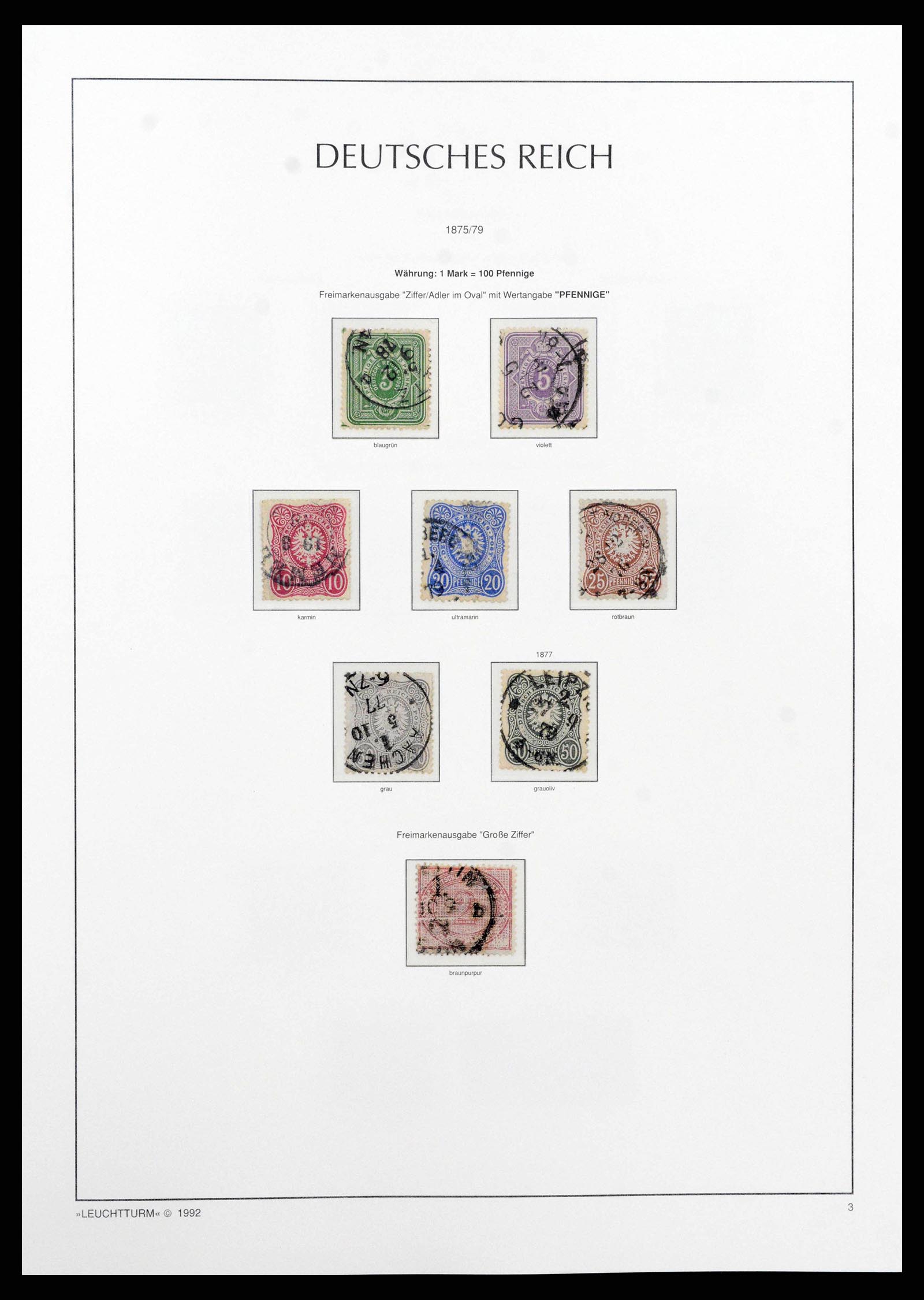 38528 0003 - Stamp collection 38528 German Reich 1872-1945.