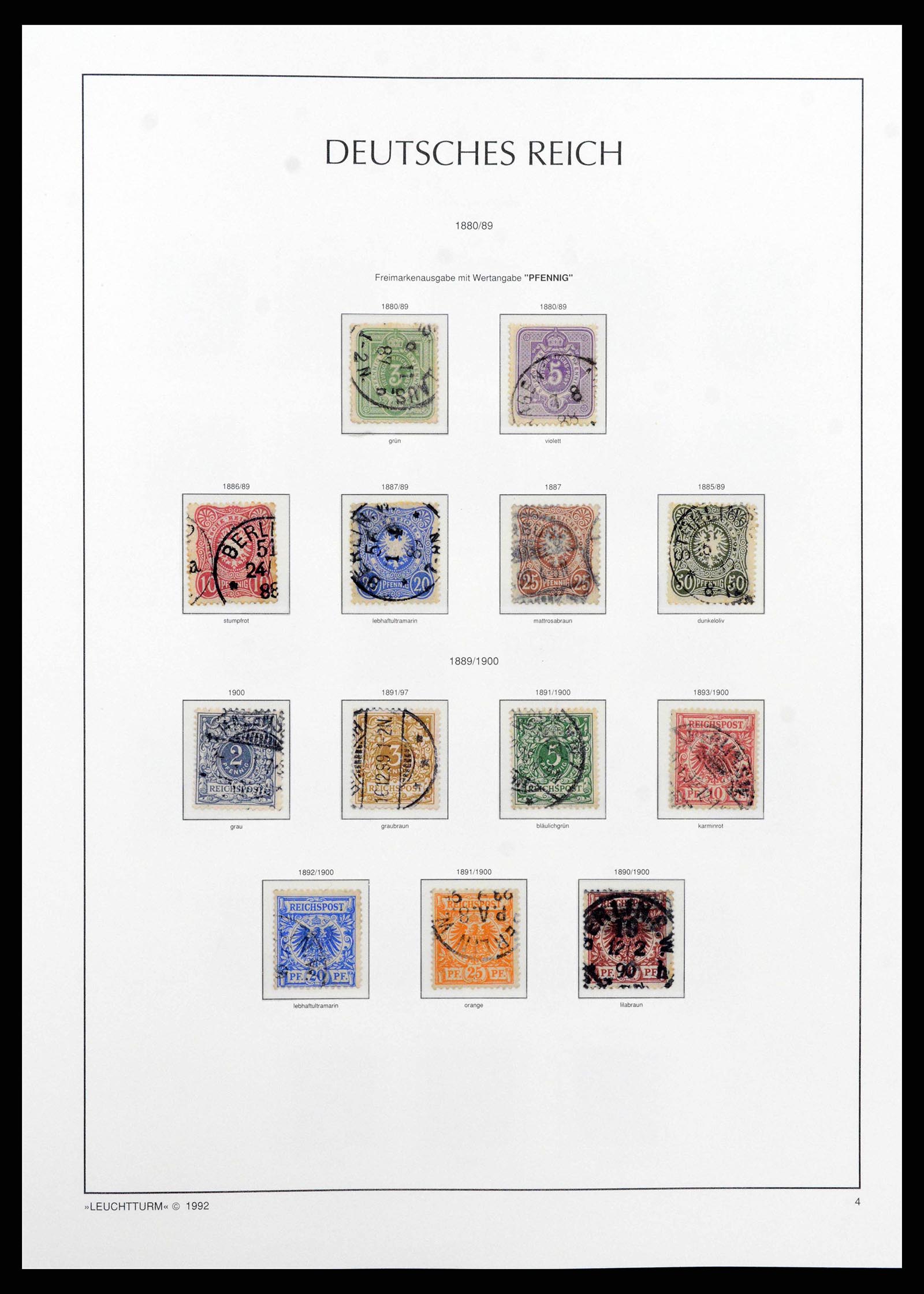 38528 0005 - Stamp collection 38528 German Reich 1872-1945.