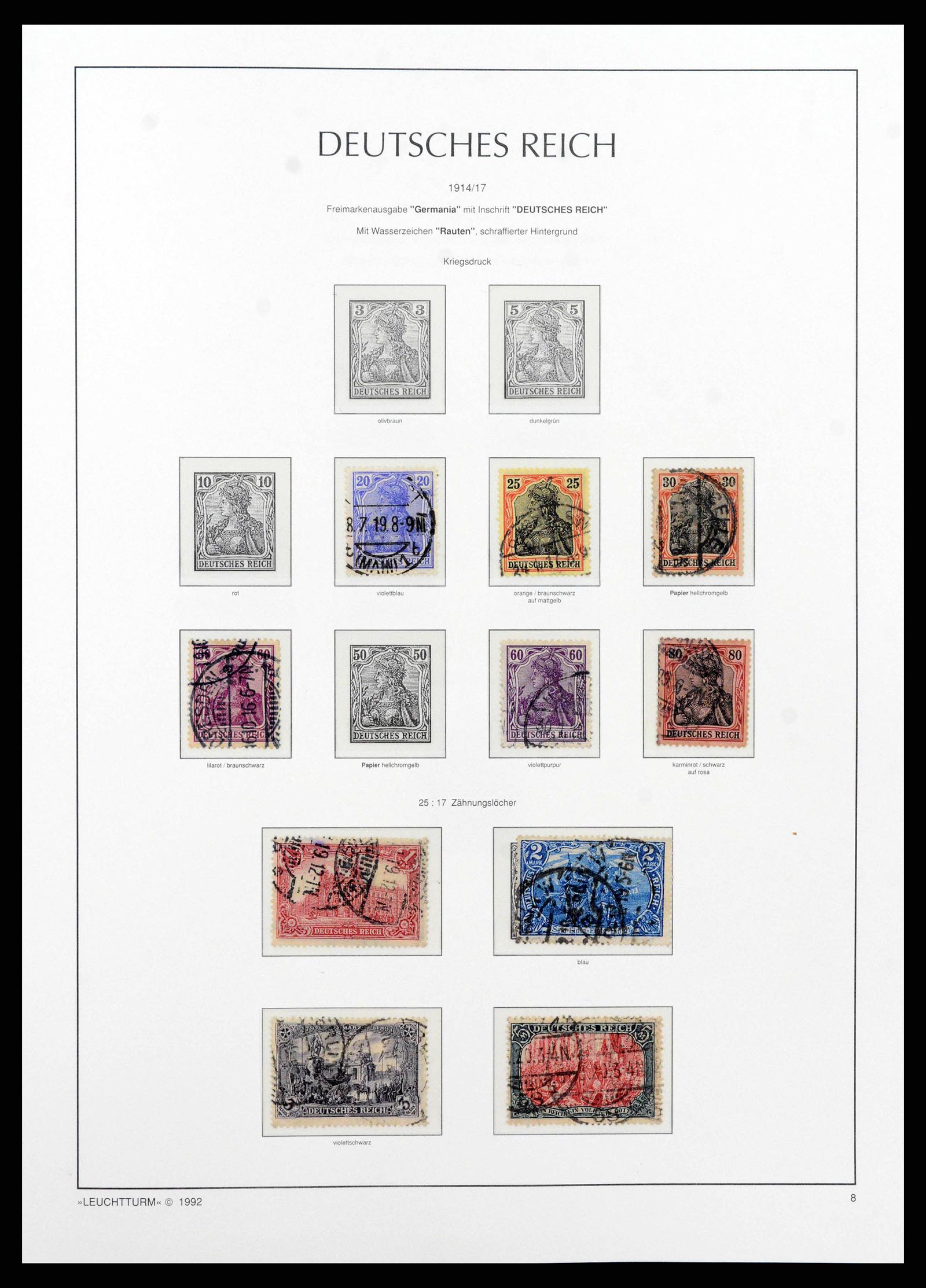 38528 0012 - Stamp collection 38528 German Reich 1872-1945.
