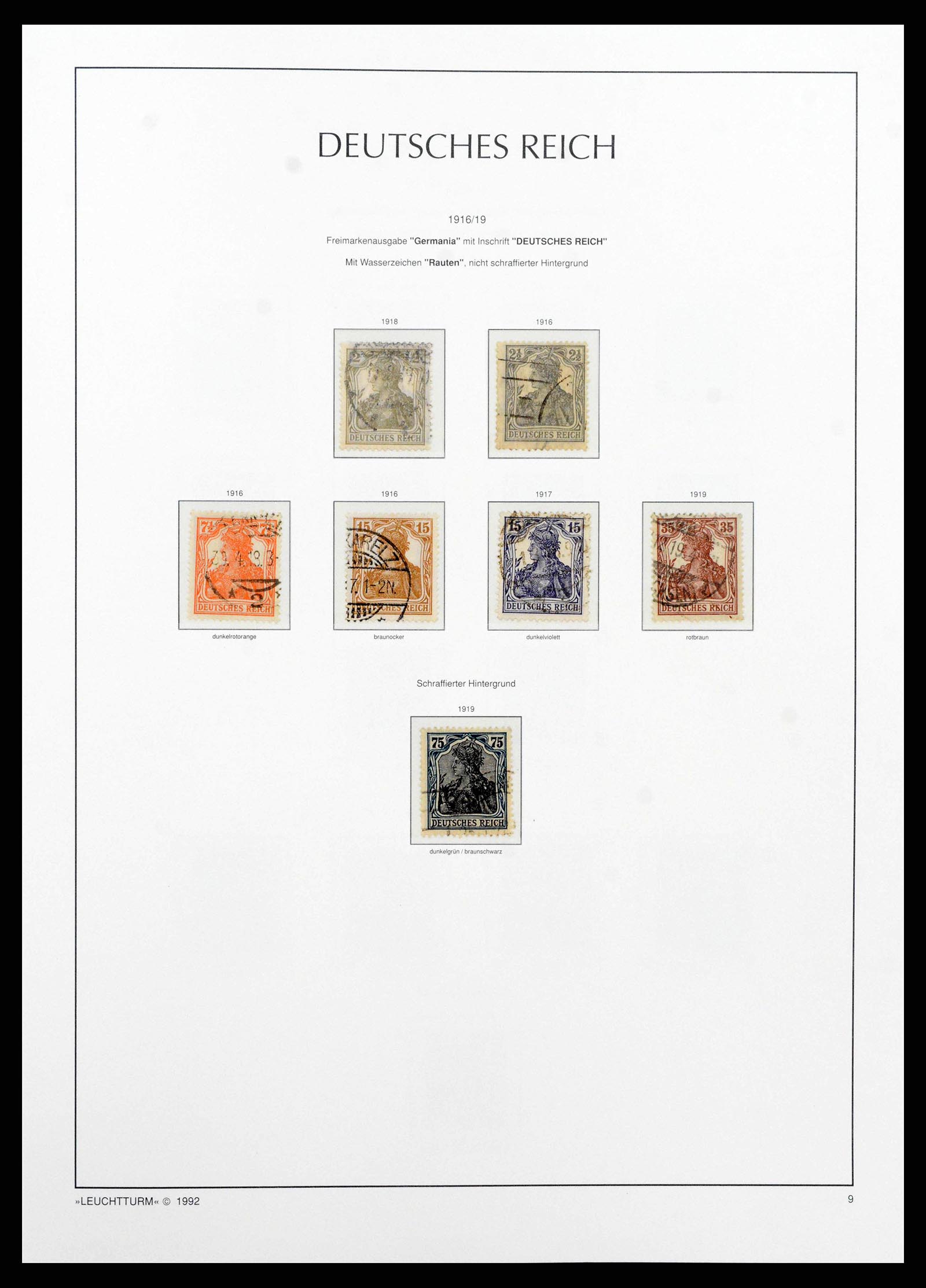 38528 0013 - Stamp collection 38528 German Reich 1872-1945.